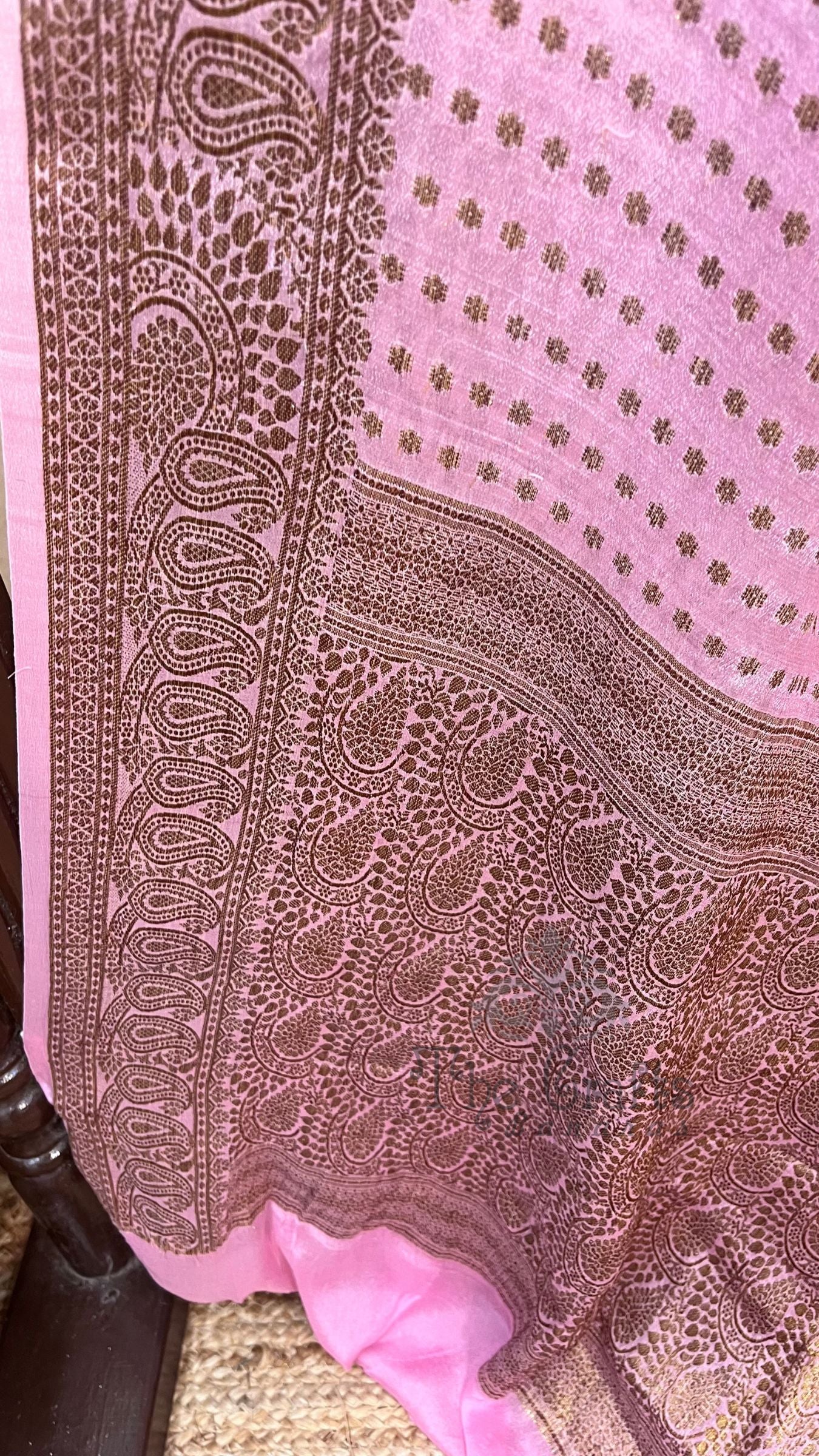 Pure Khaddi Chiffon Banarasi Saree