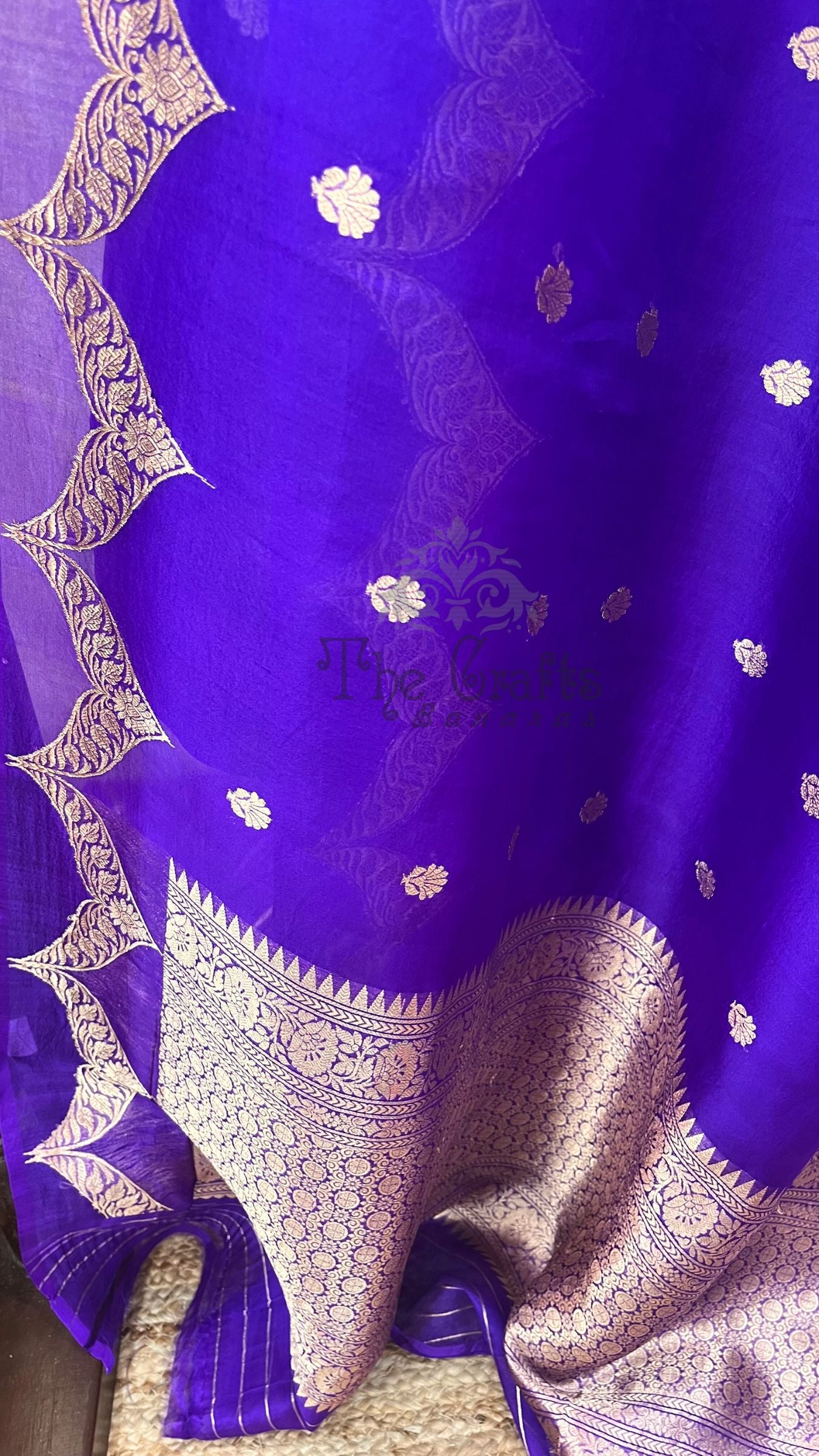 Pure Kora Silk Handloom Banarasi Saree