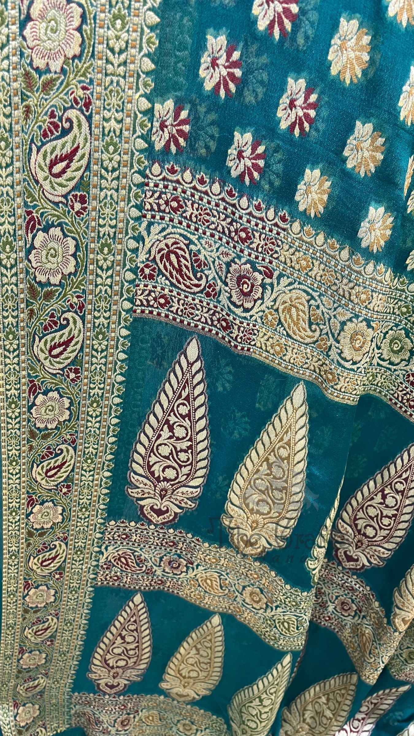 Pure Khaddi Chiffon Banarasi Saree