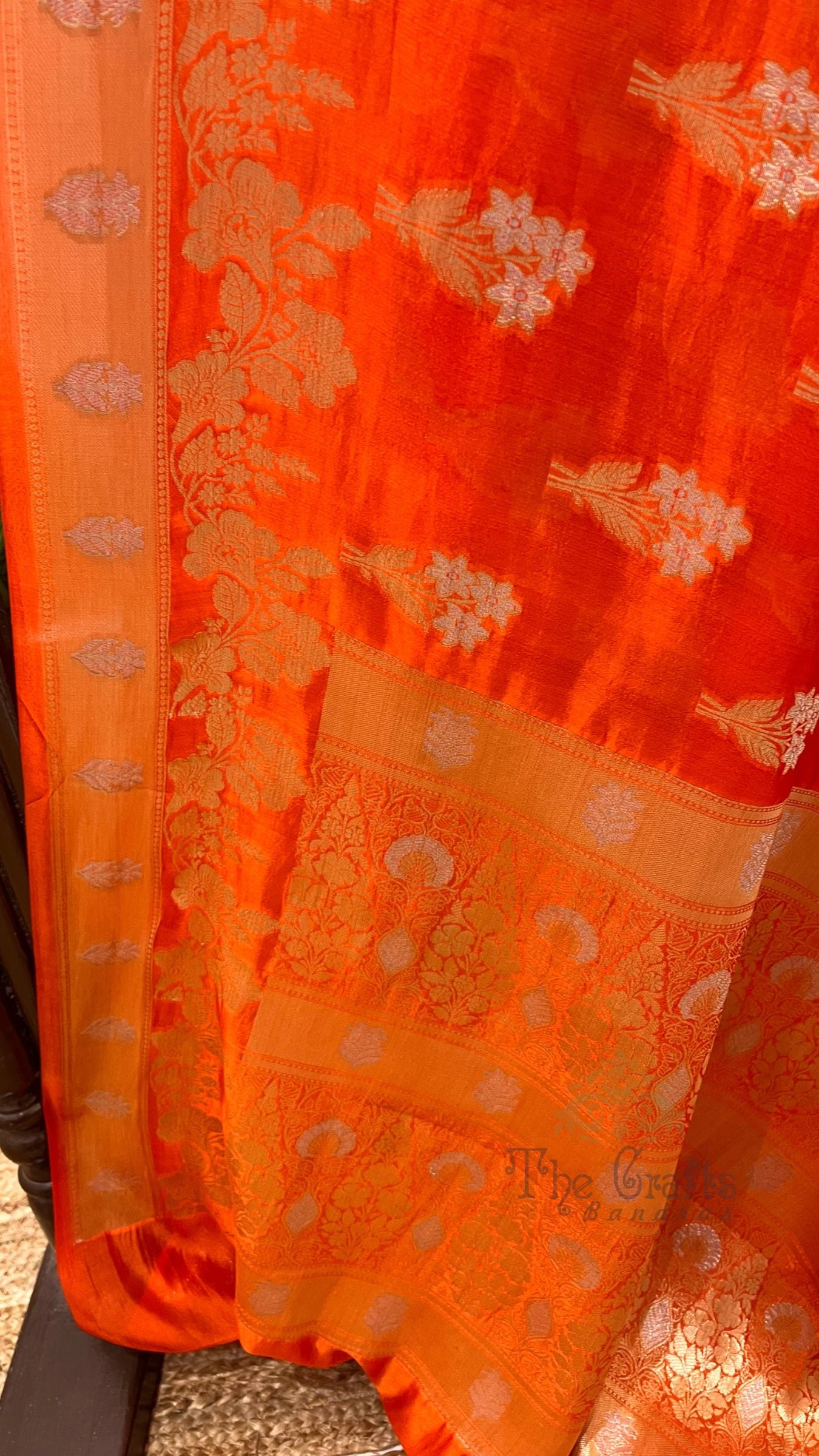 Pure Mango Silk Banarasi Saree