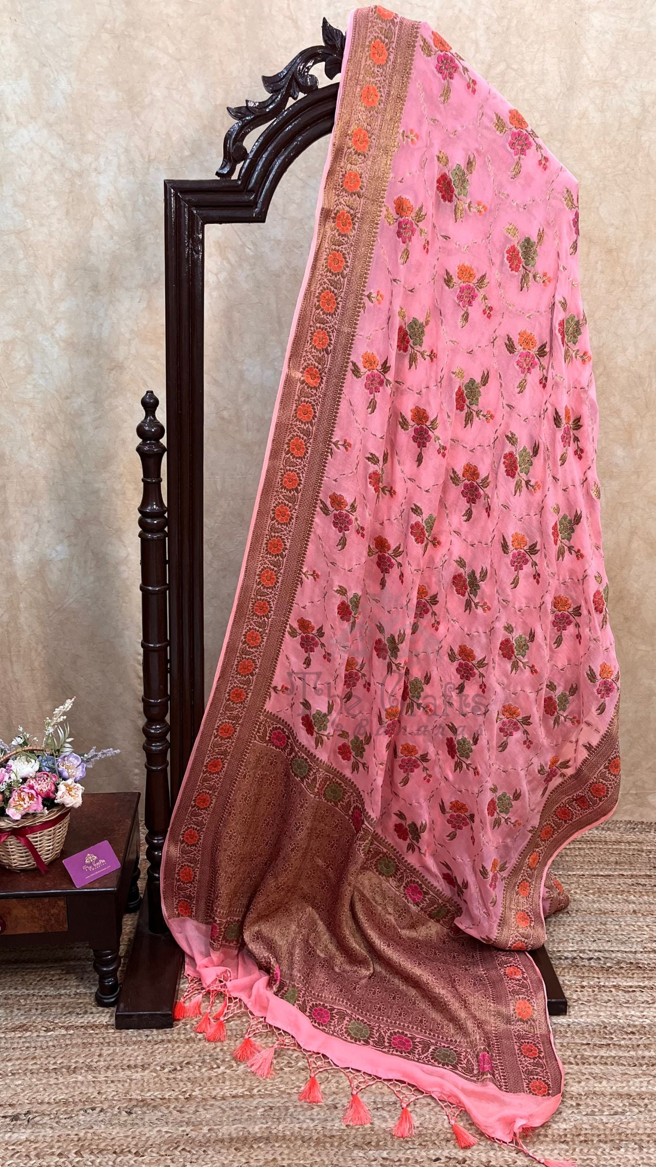 Pure Khaddi Chiffon Banarasi Saree