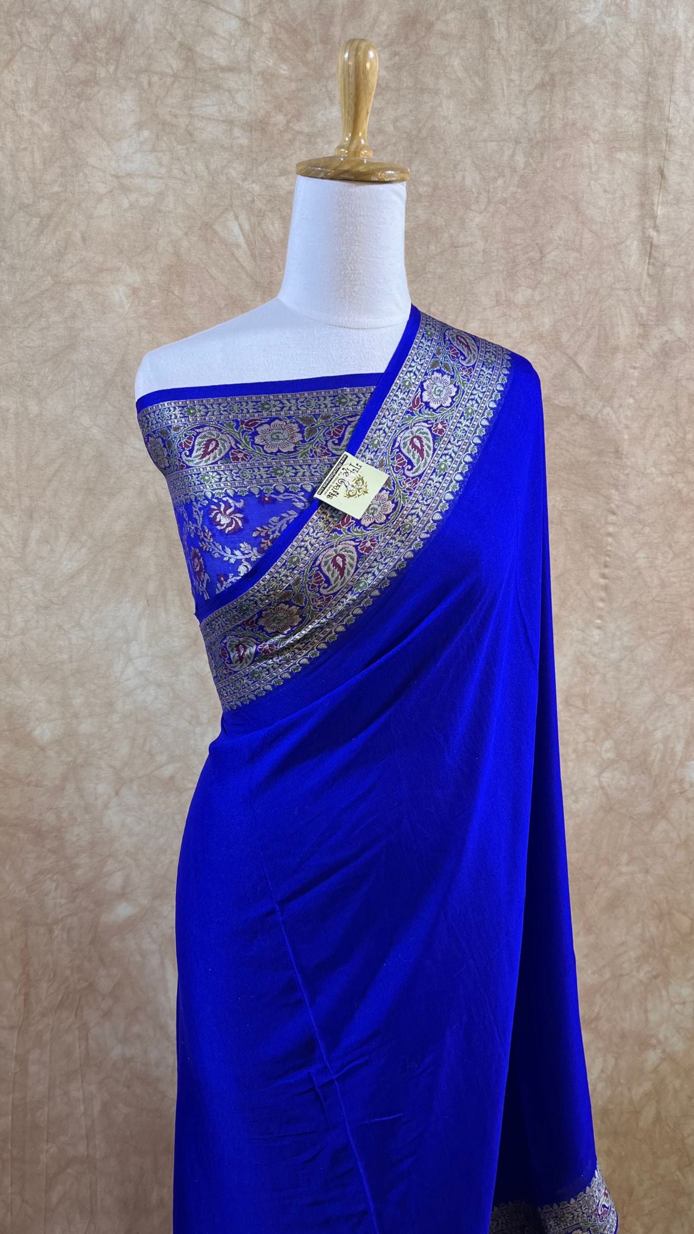 Pure Khaddi Chiffon Banarasi Saree