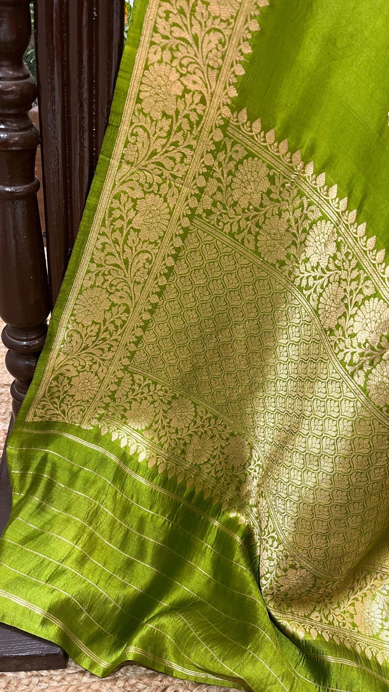 Pure Mango Silk Handloom Banarasi Saree