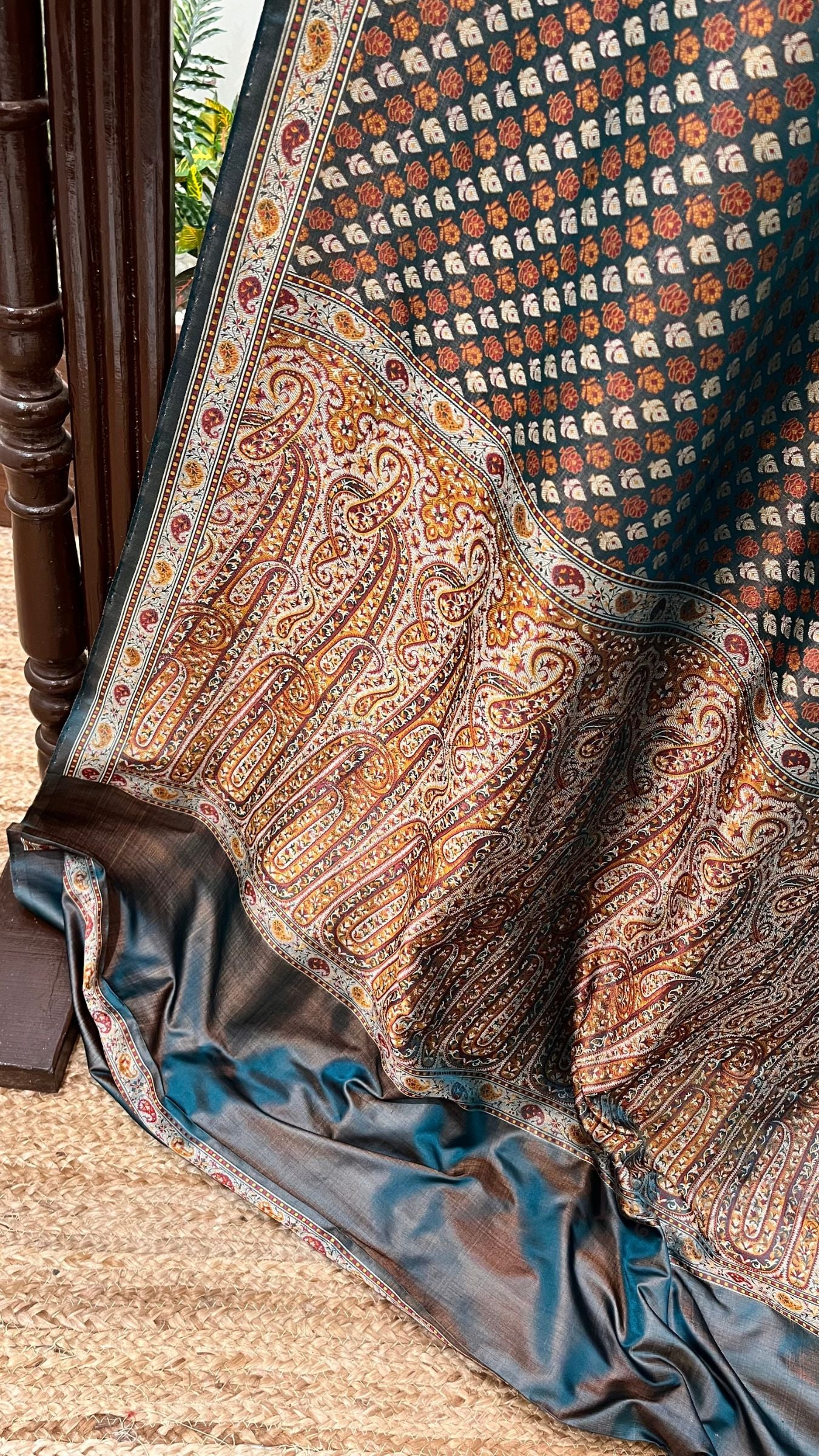 Pure Soft Katan Jamawar Silk Handloom Banarasi Saree