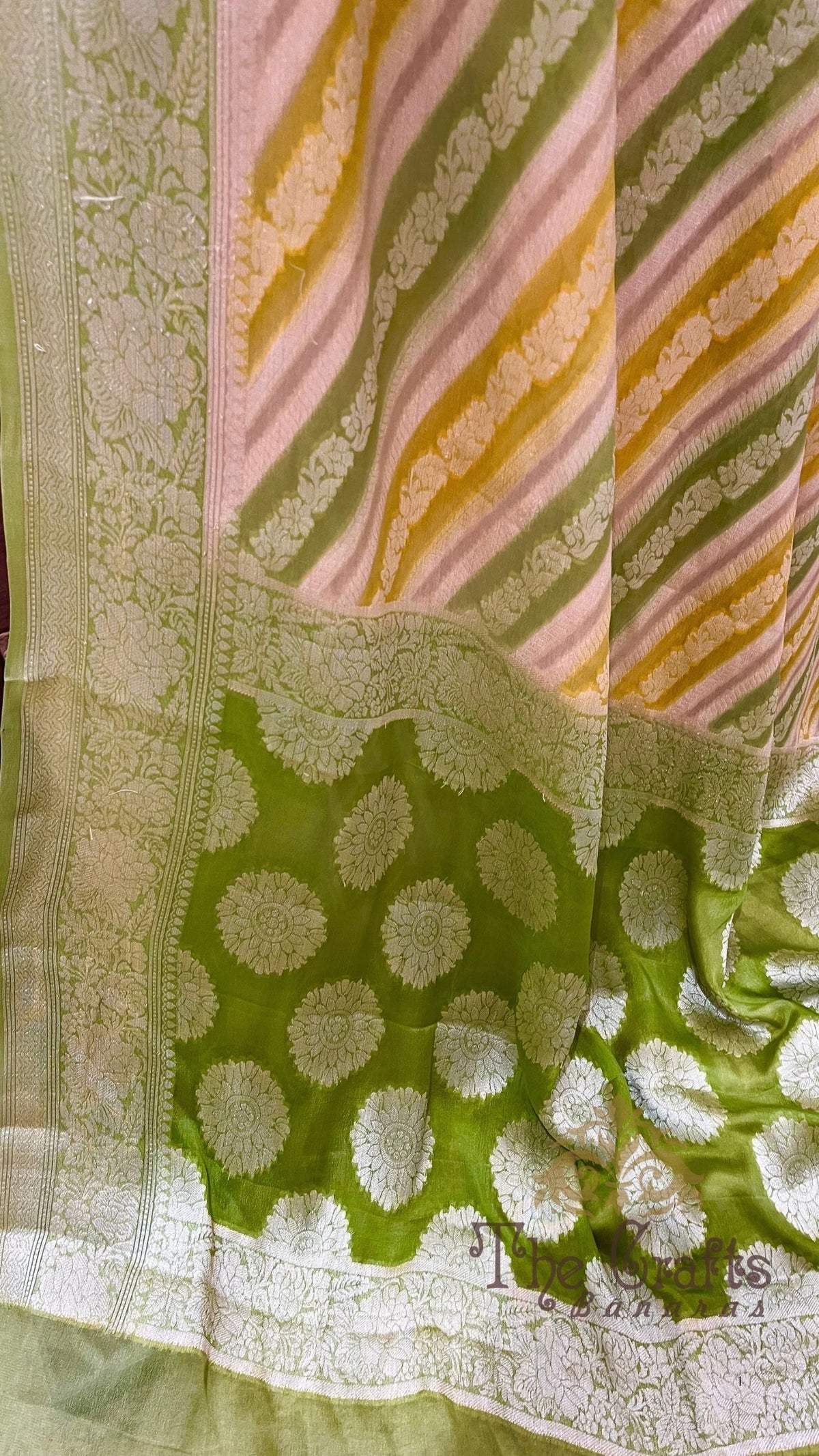 Pure Khaddi Chiffon Banarasi Saree