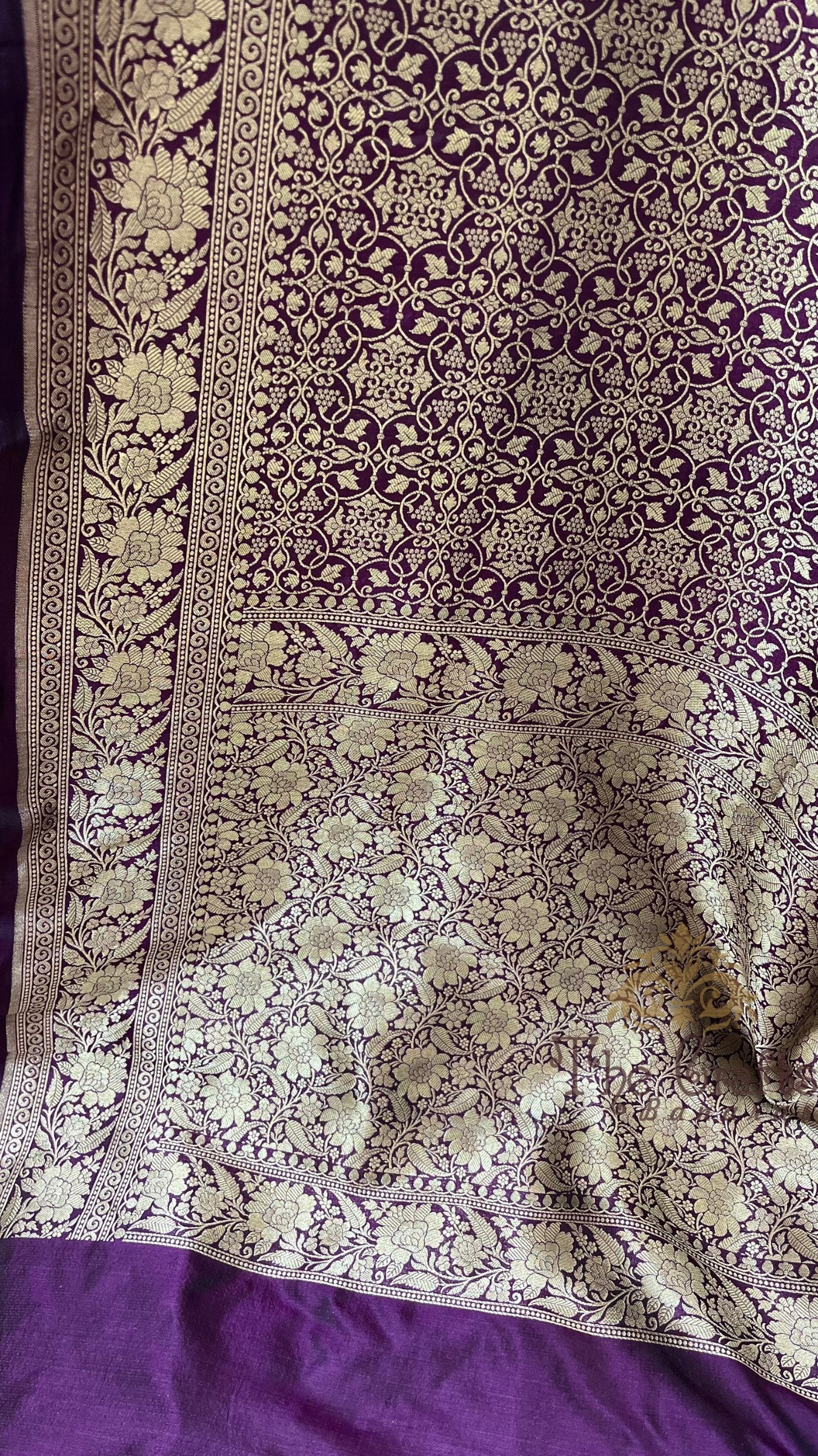 Pure Katan Silk Handloom Banarasi Saree - Tanchui Brocade