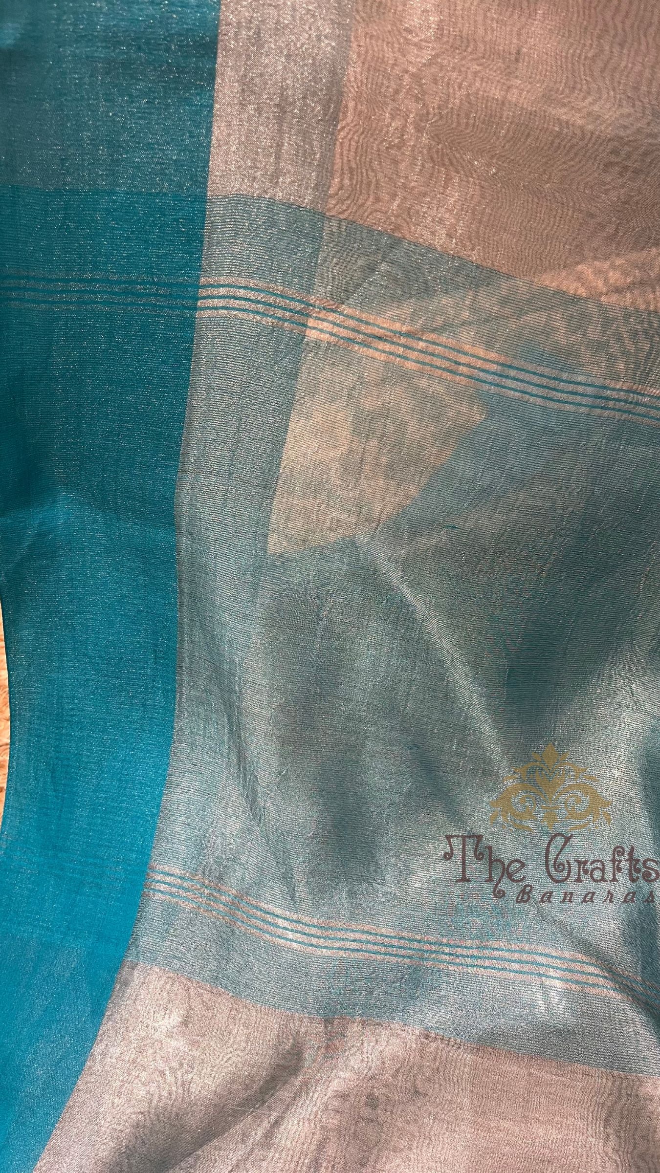 Pure Tissue Silk Handloom Banarasi Saree - with Satin Border