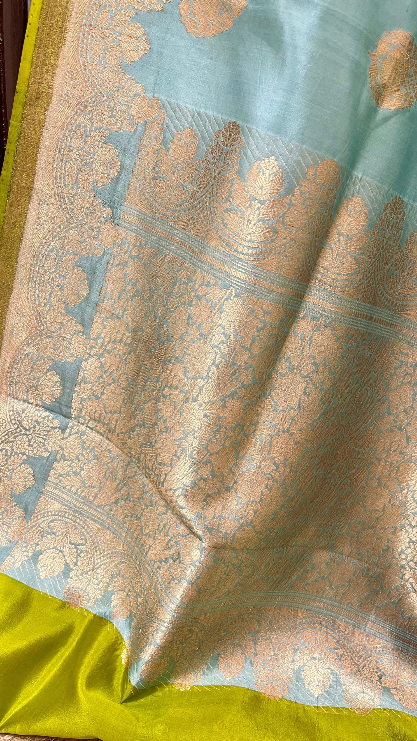 Pure Mango Silk Handloom Banarasi Saree