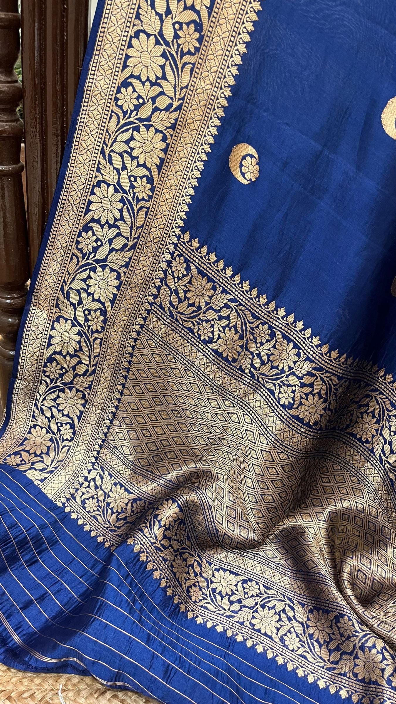 Pure Mango Silk Handloom Banarasi Saree