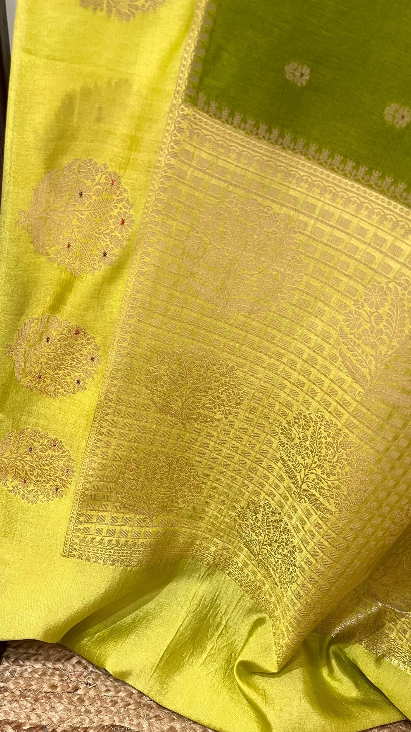 Pure Mango Silk Banarasi Saree