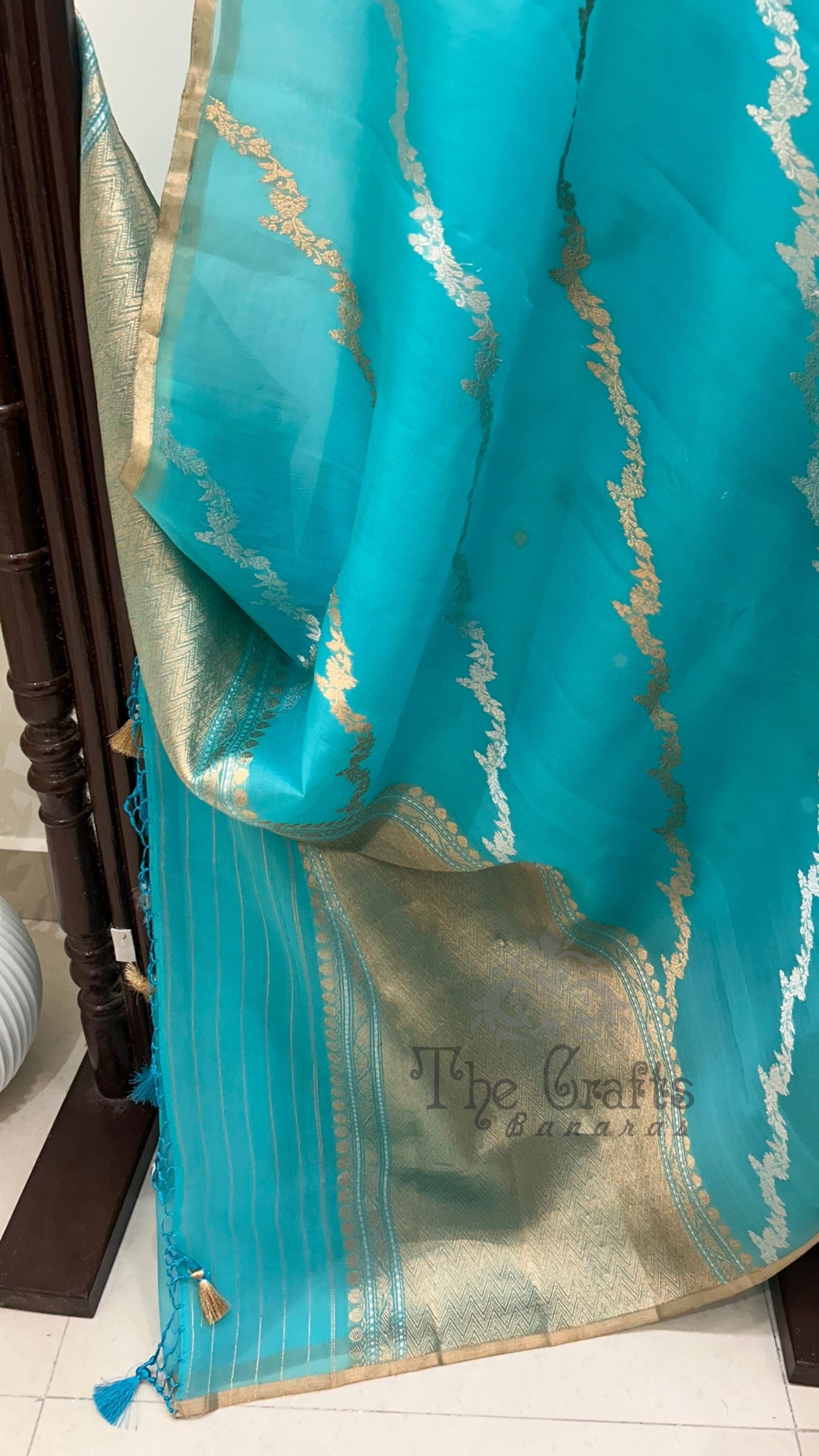 Pure Kora Silk Handloom Banarasi Saree