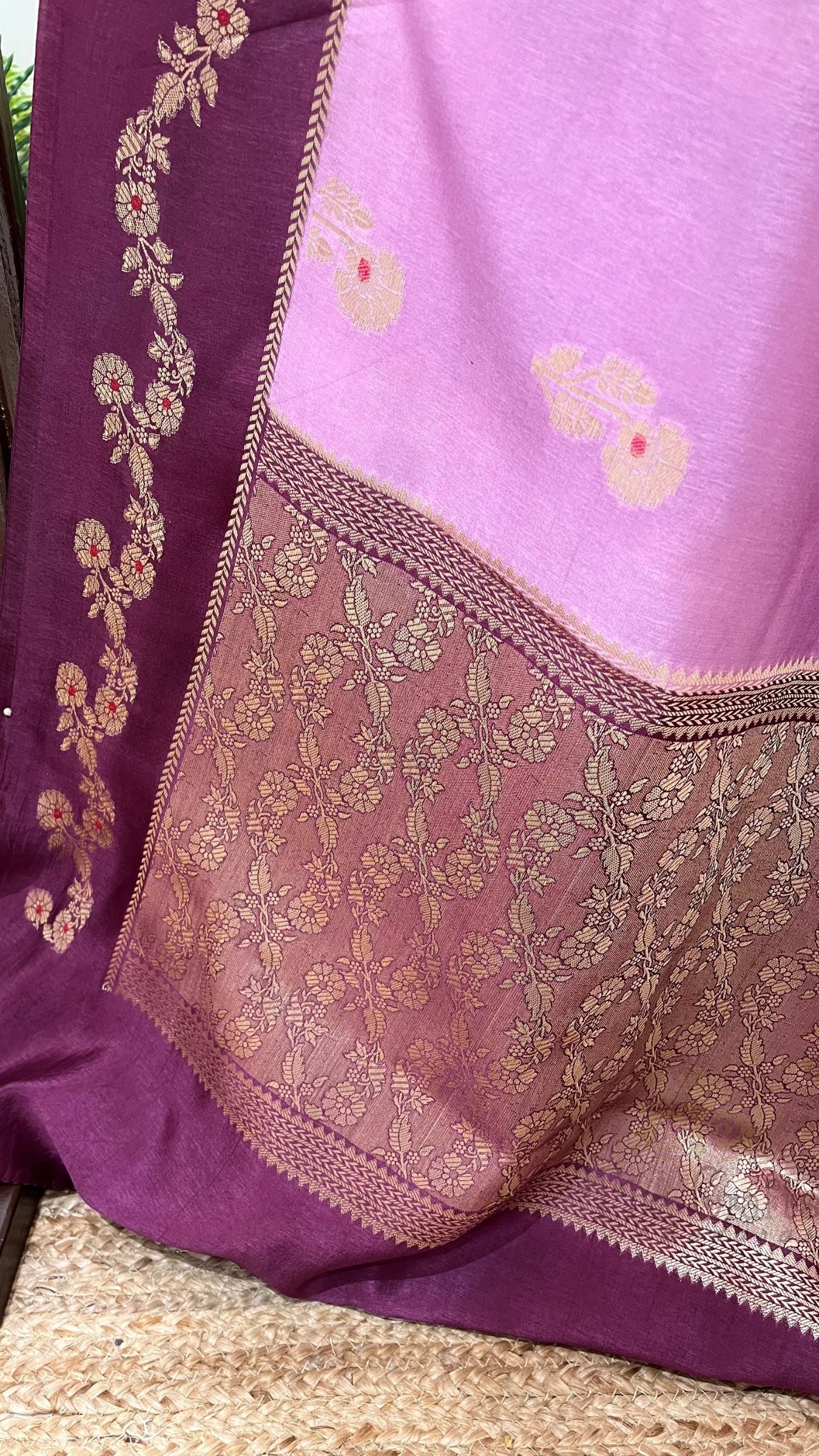 Pure Dupion Silk Banarasi Saree