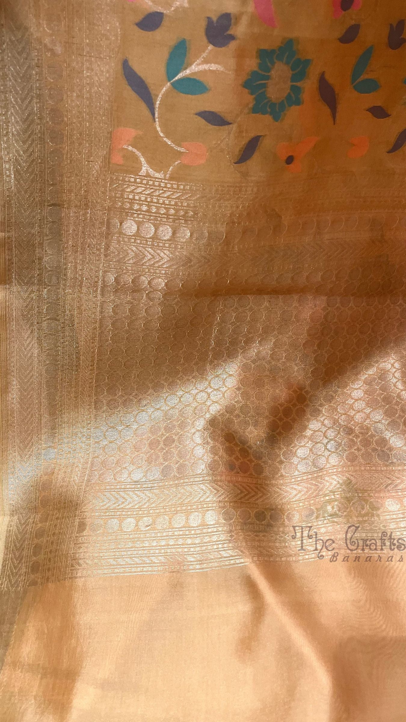 Pure Ektara Cotton Jamdani Banarasi Saree - Alfi