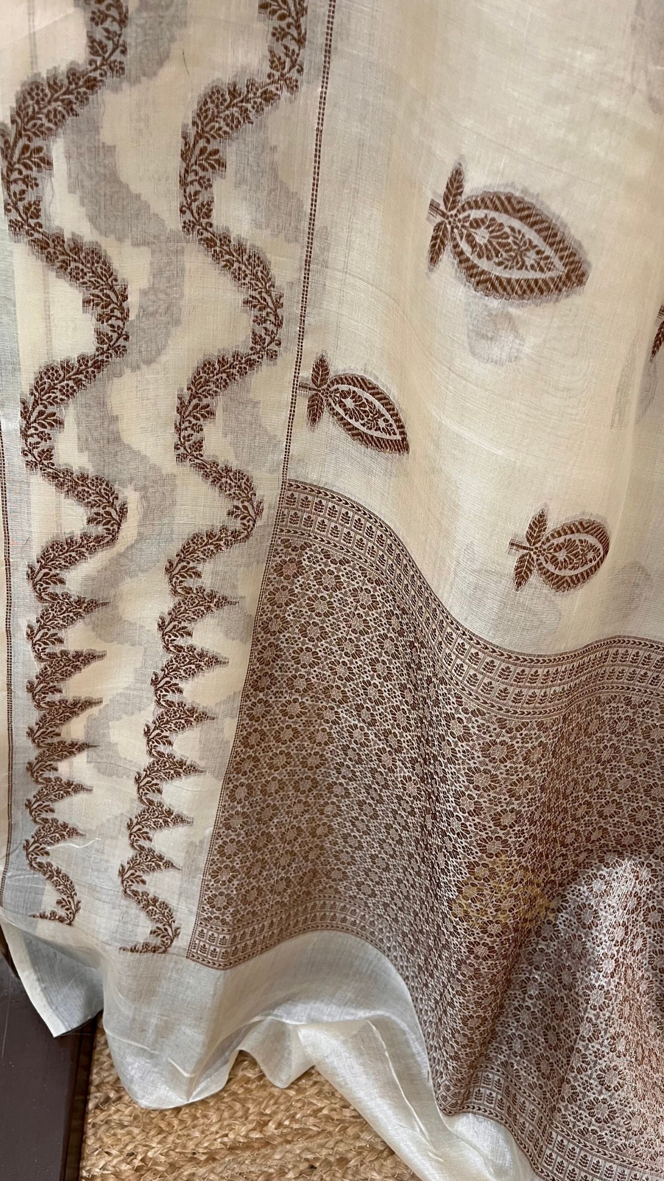 Pure Tussar Silk Banarasi Saree
