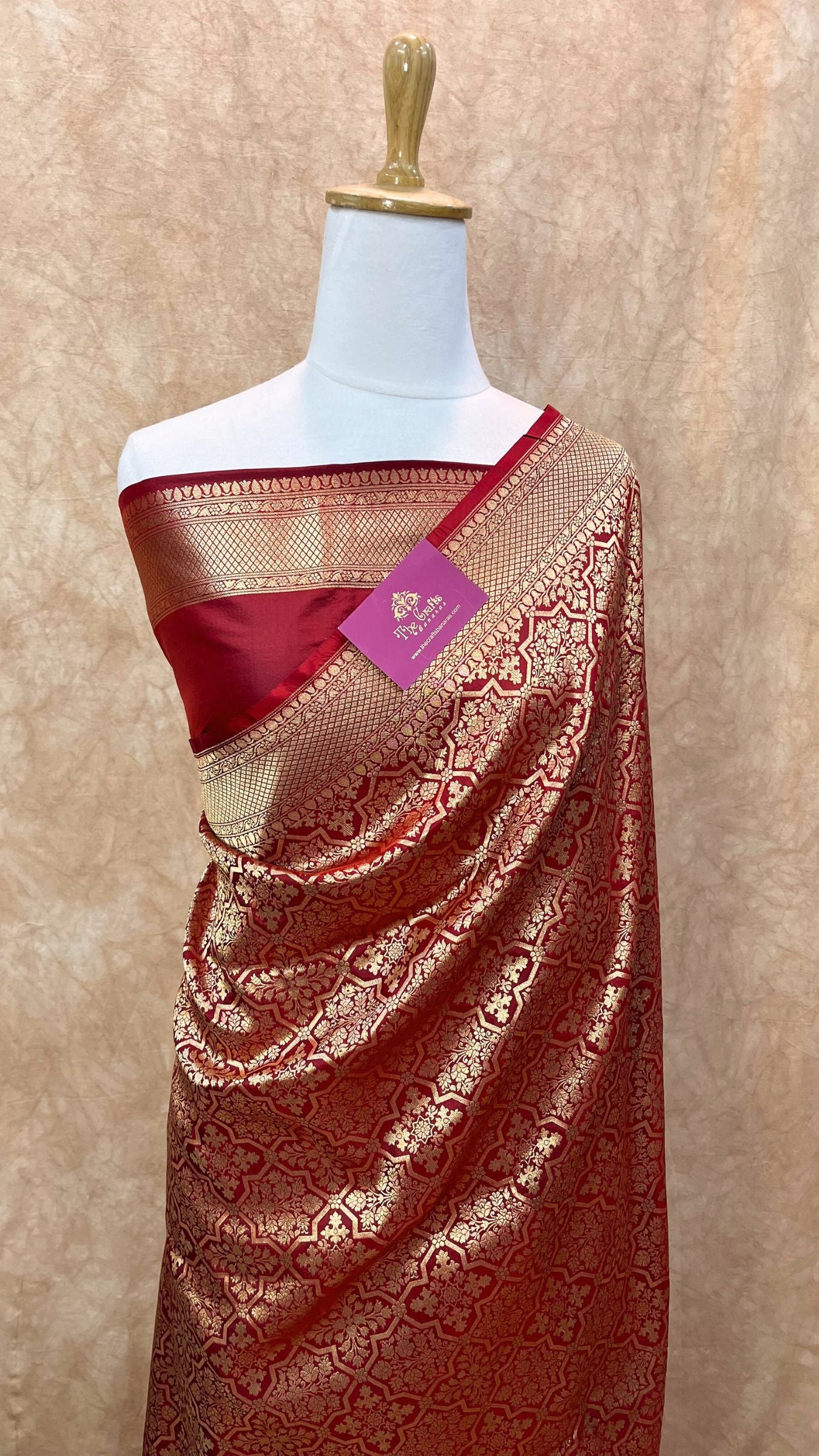 Pure Katan Silk Handloom Banarasi Saree - Tanchui Brocade