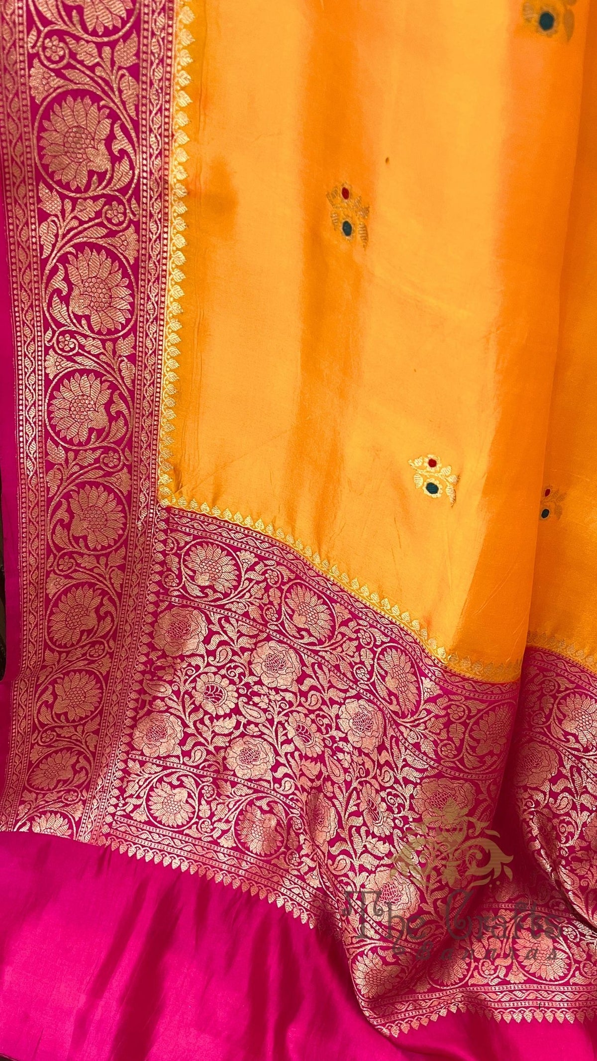 Pure Mango Silk Handloom Banarasi Saree