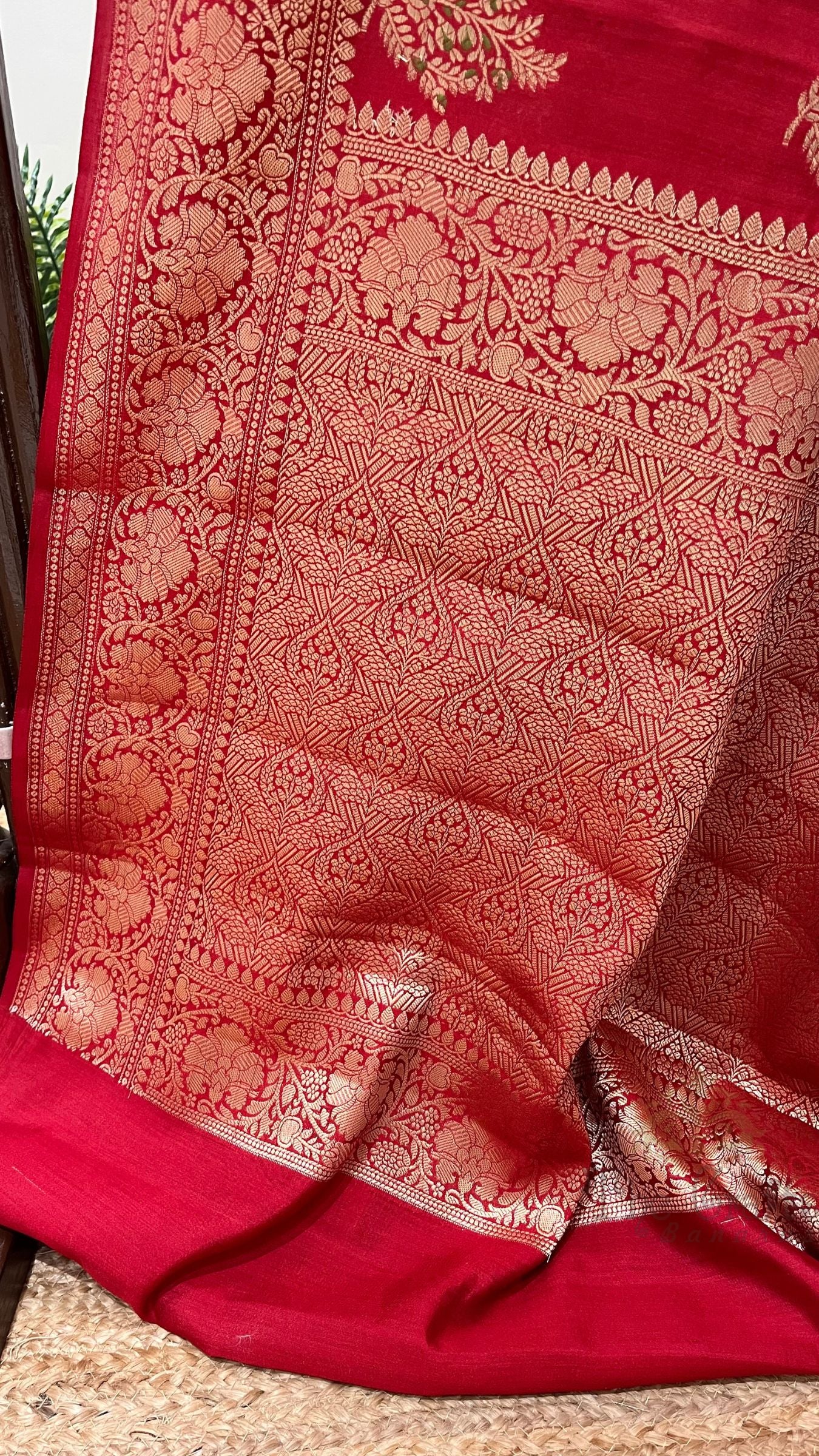 Pure Chiniya Silk Banarasi Saree