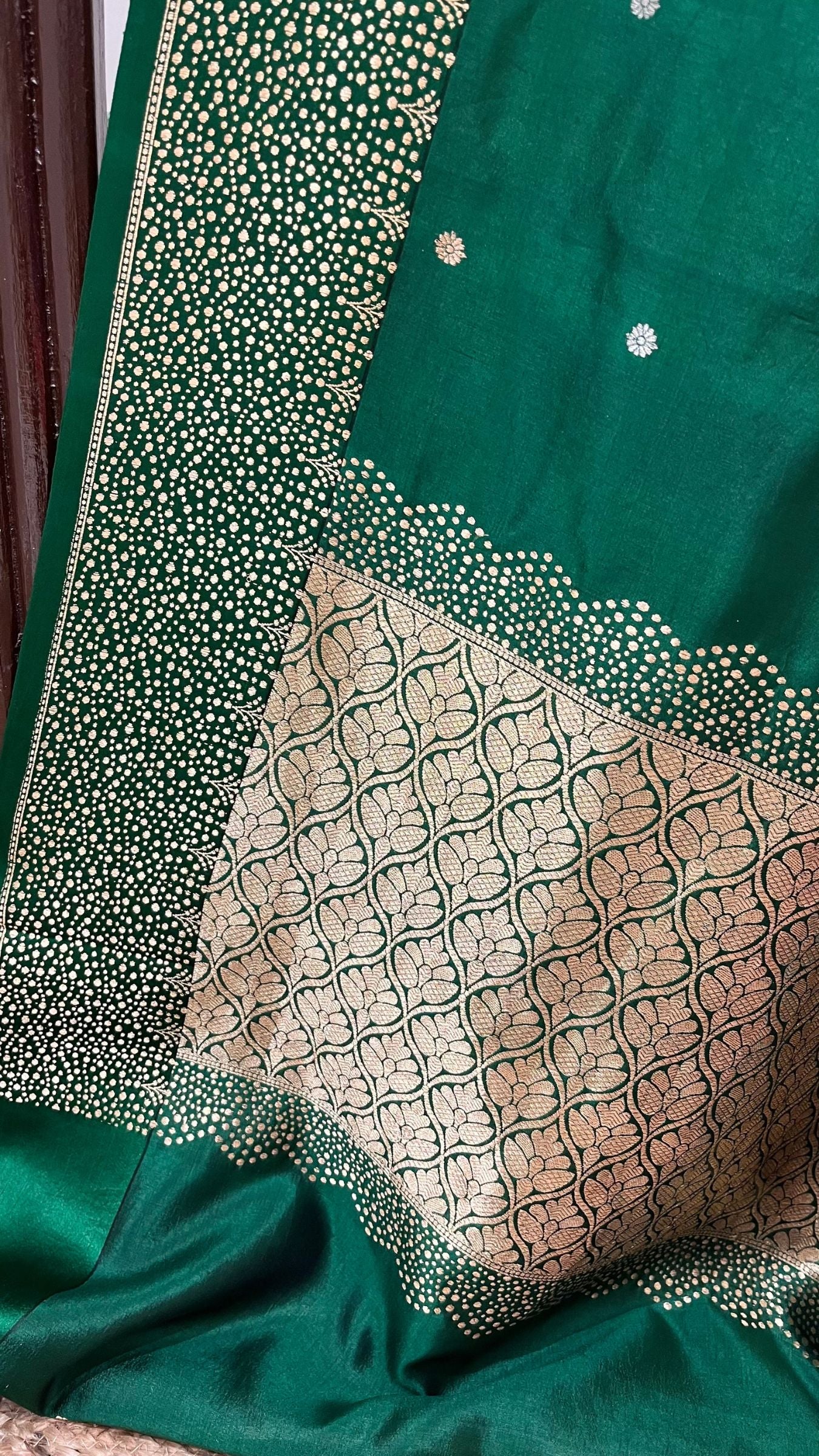 Pure Mango Silk Handloom Banarasi Saree