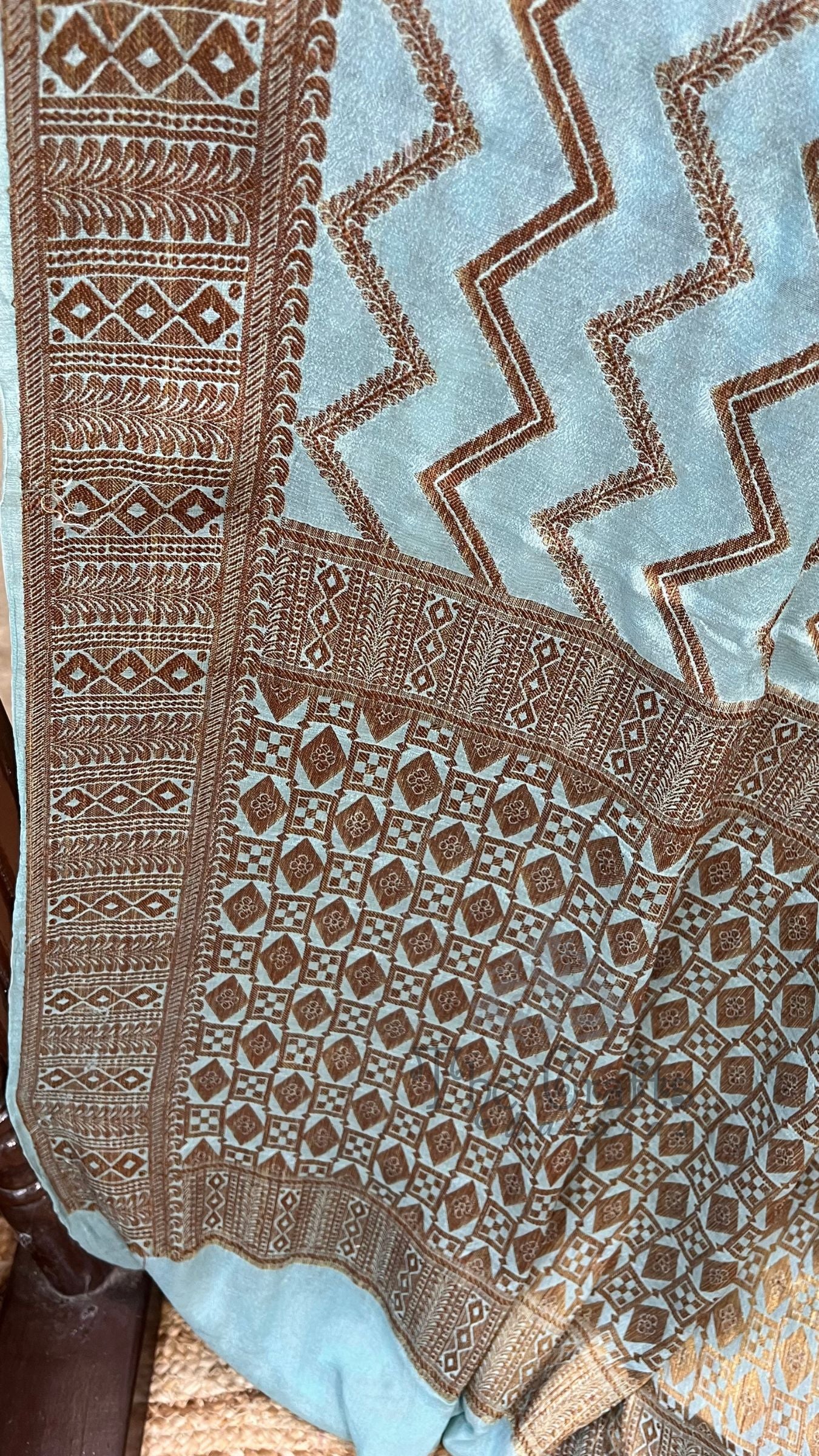 Pure Khaddi Chiffon Banarasi Saree