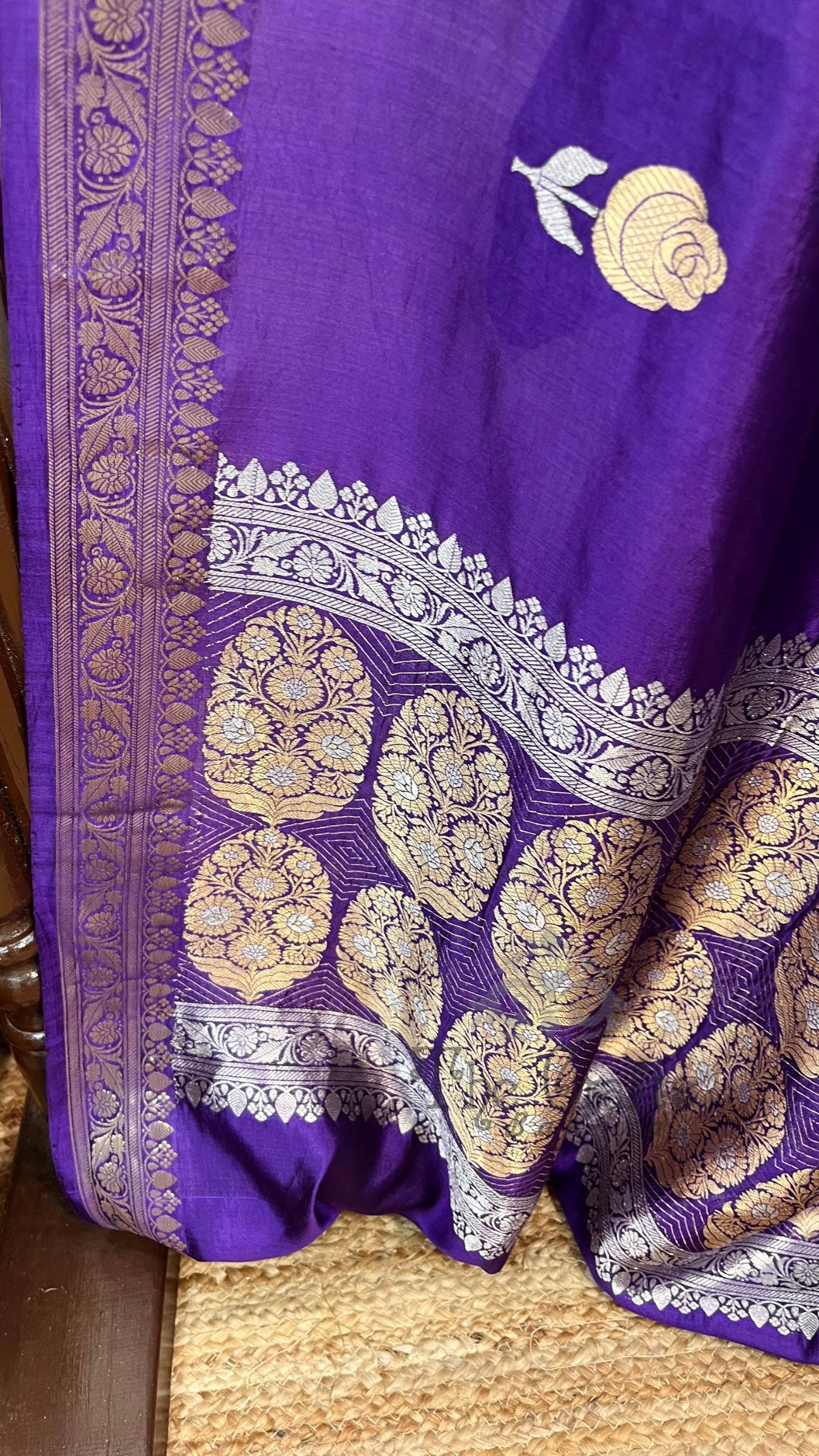 Pure Mango Silk Handloom Banarasi Saree
