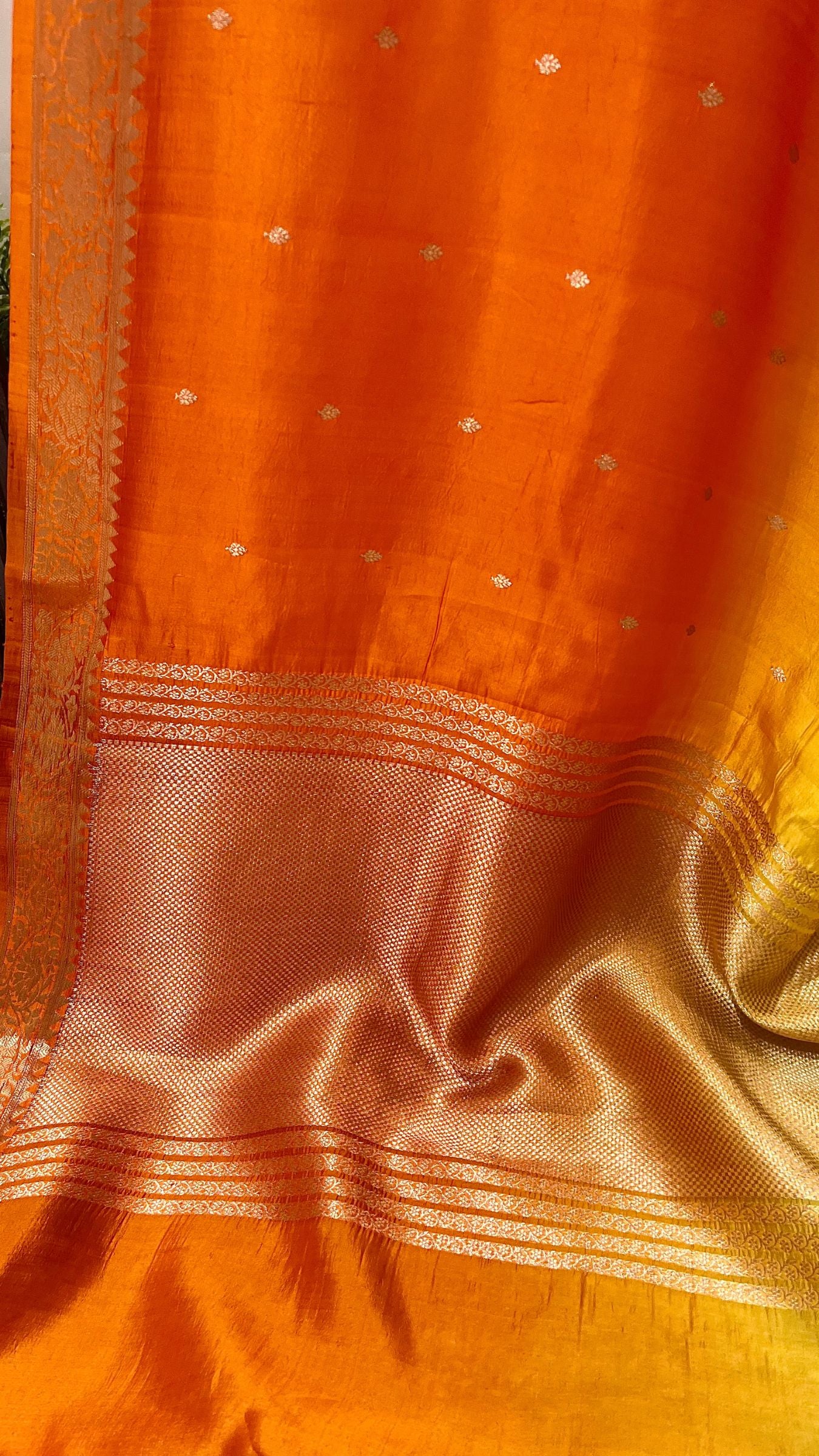 Pure Mango Silk Handloom Banarasi Saree