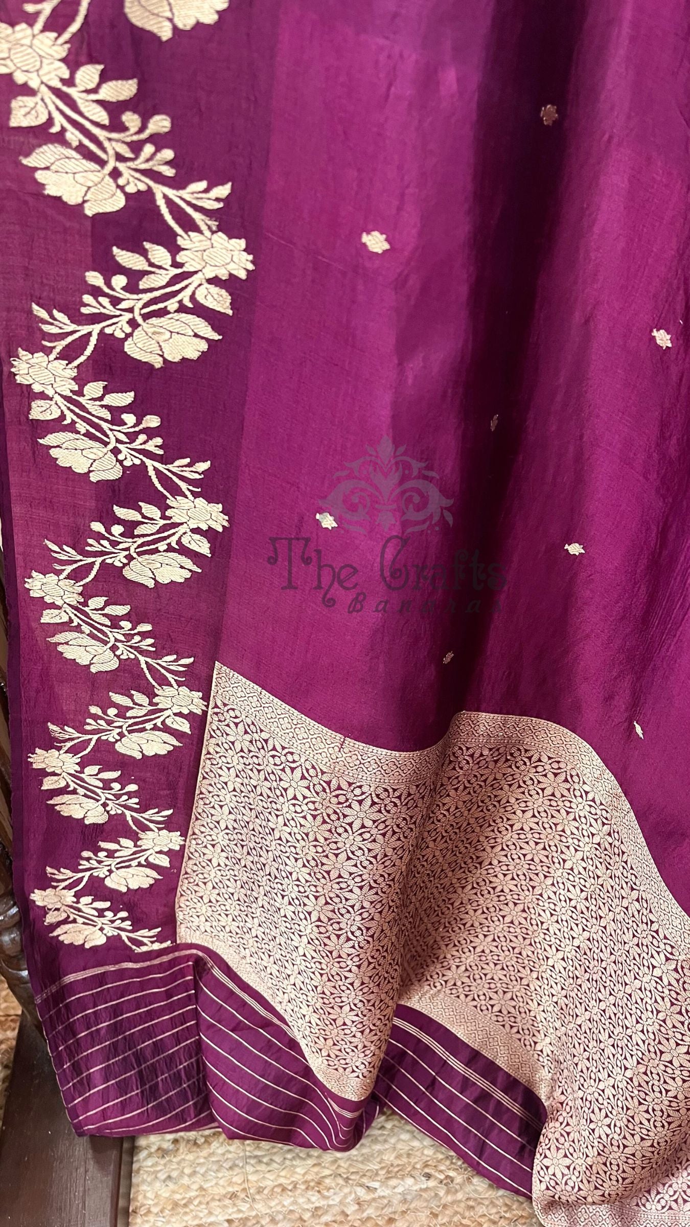 Pure Mango Silk Handloom Banarasi Saree
