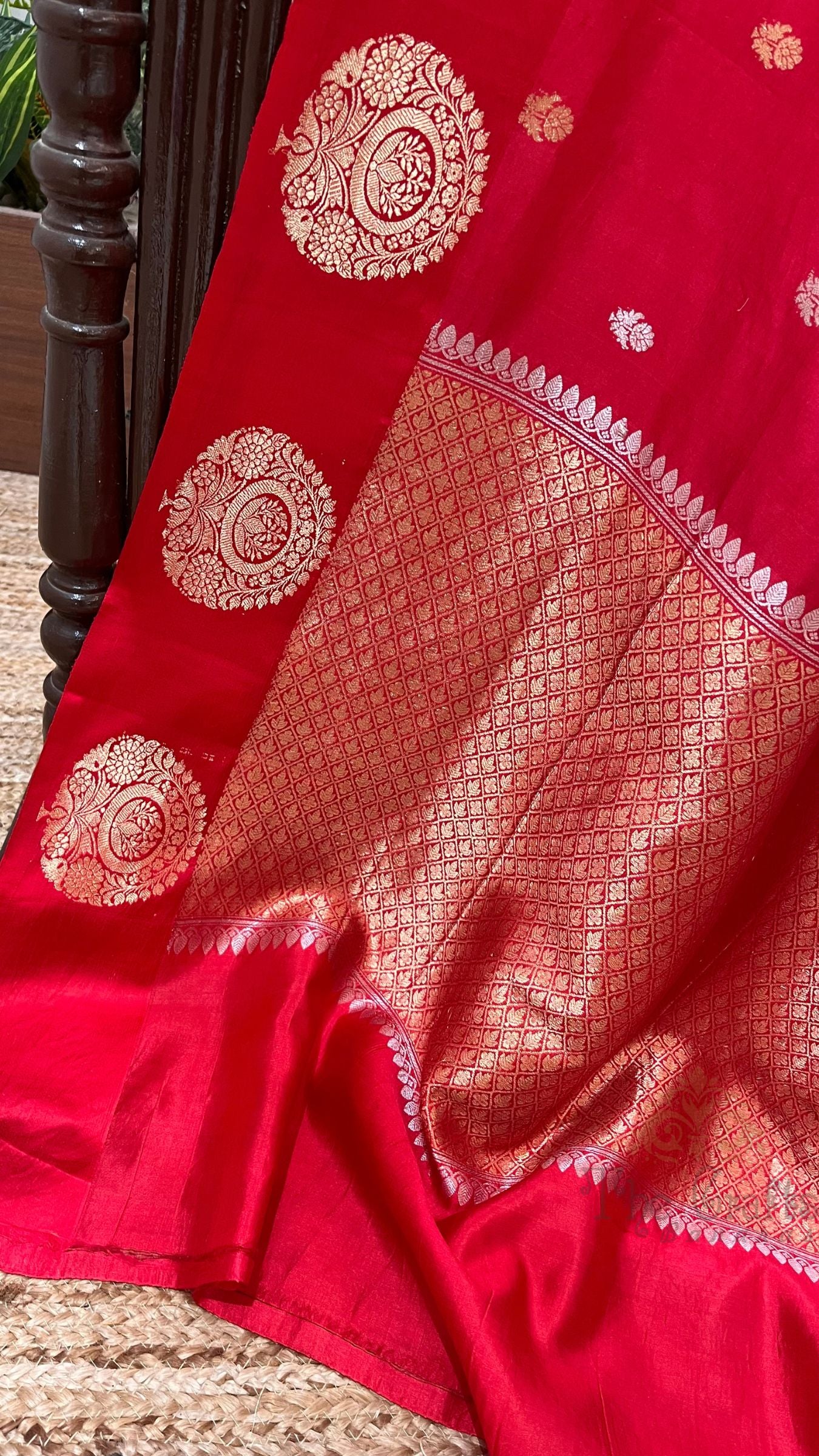 Pure Mango Silk Handloom Banarasi Saree
