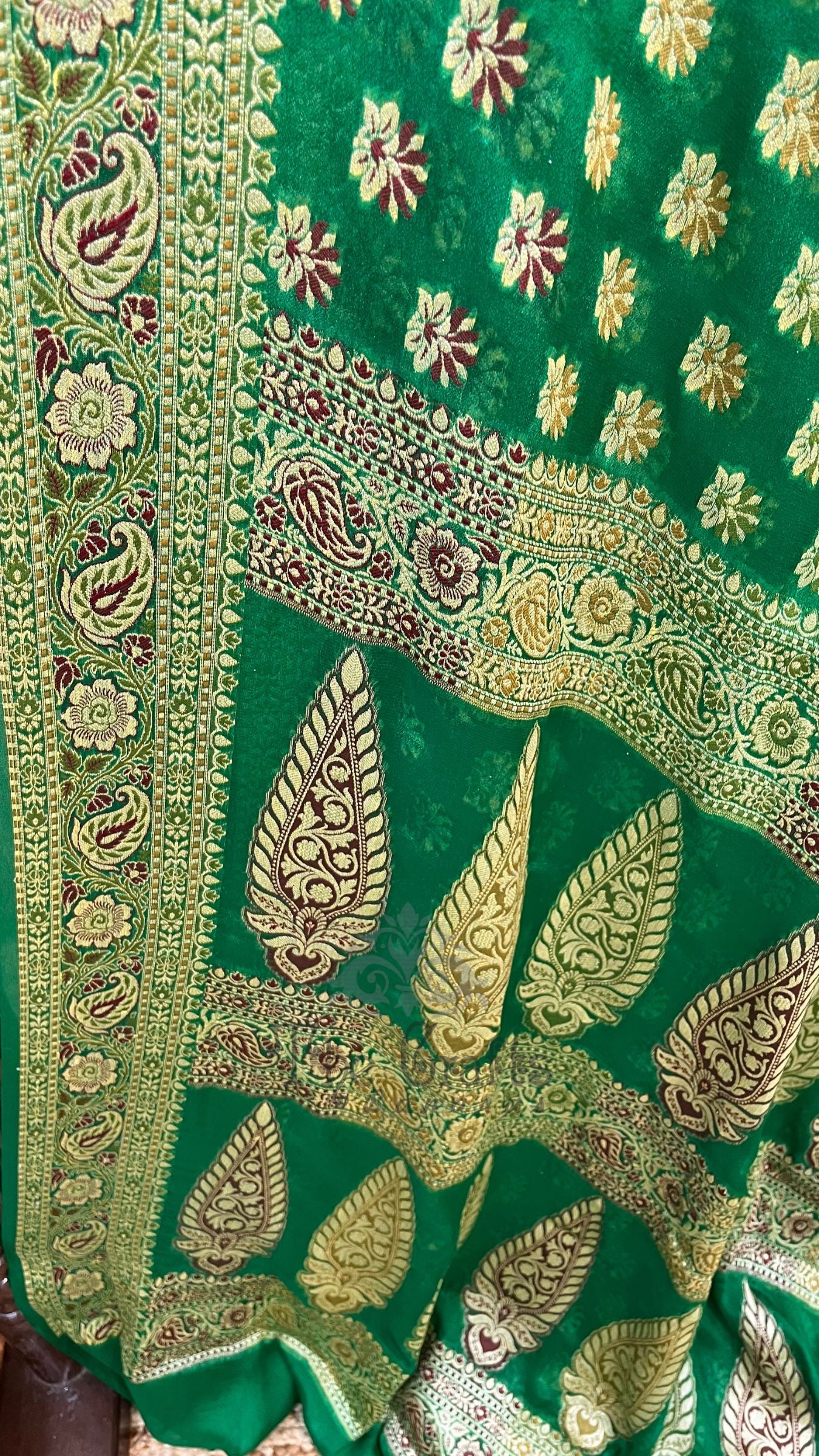 Pure Khaddi Chiffon Banarasi Saree
