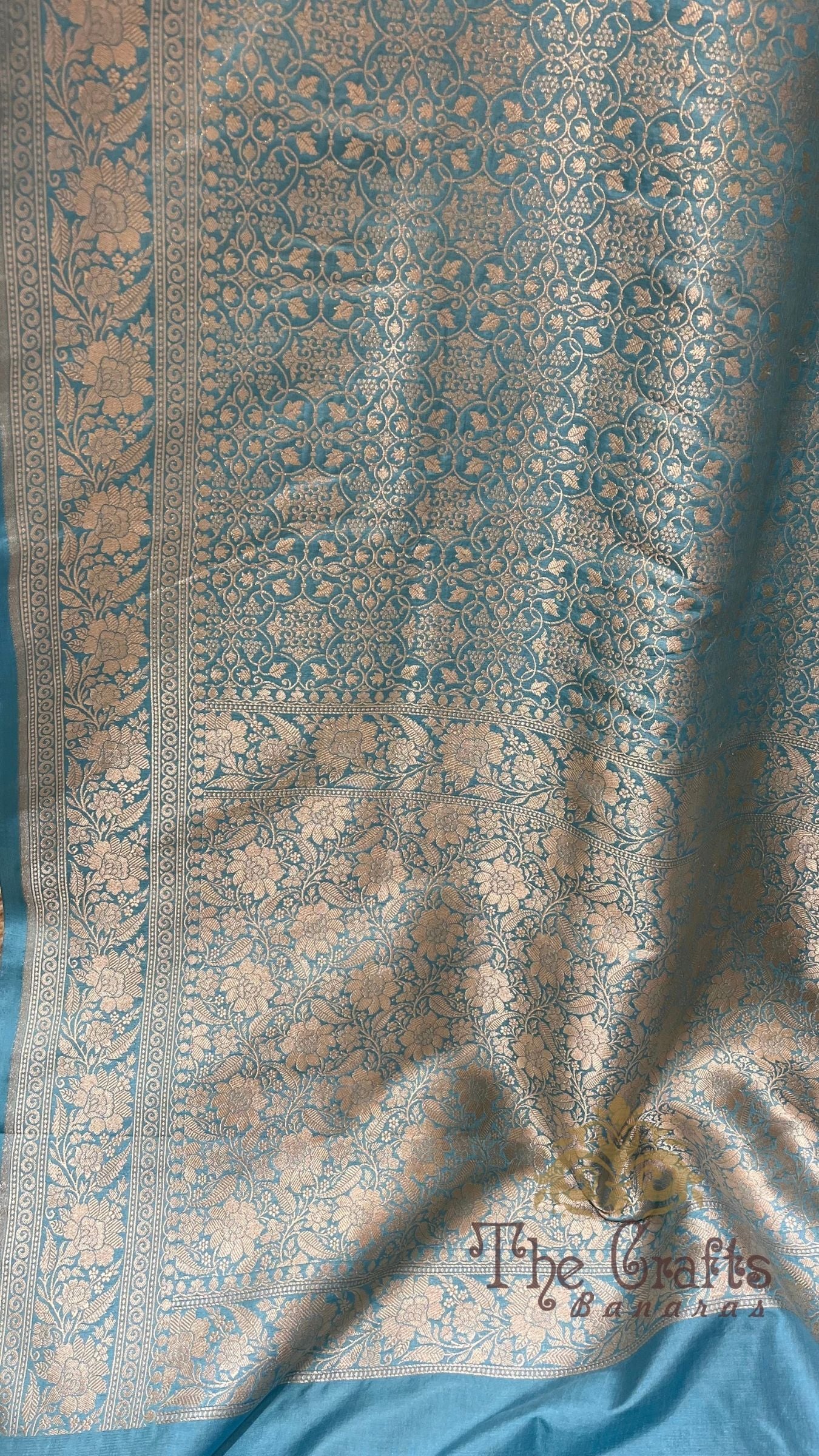 Pure Katan Silk Handloom Banarasi Saree - Tanchui Brocade