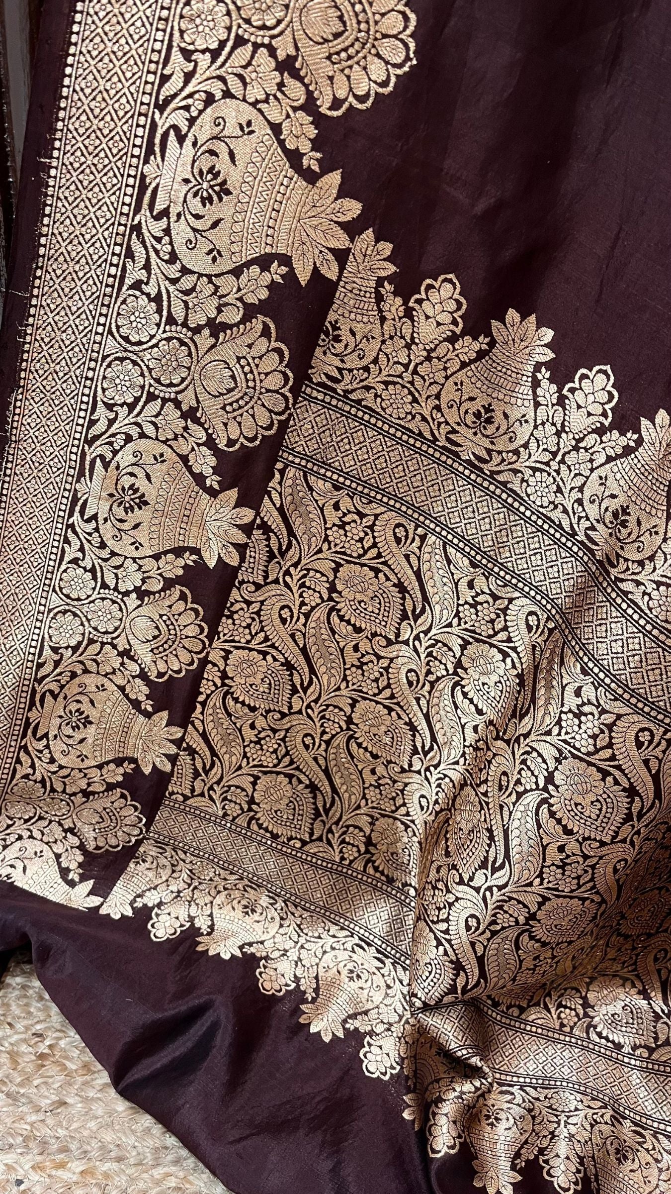 Pure Mango Silk Handloom Banarasi Saree