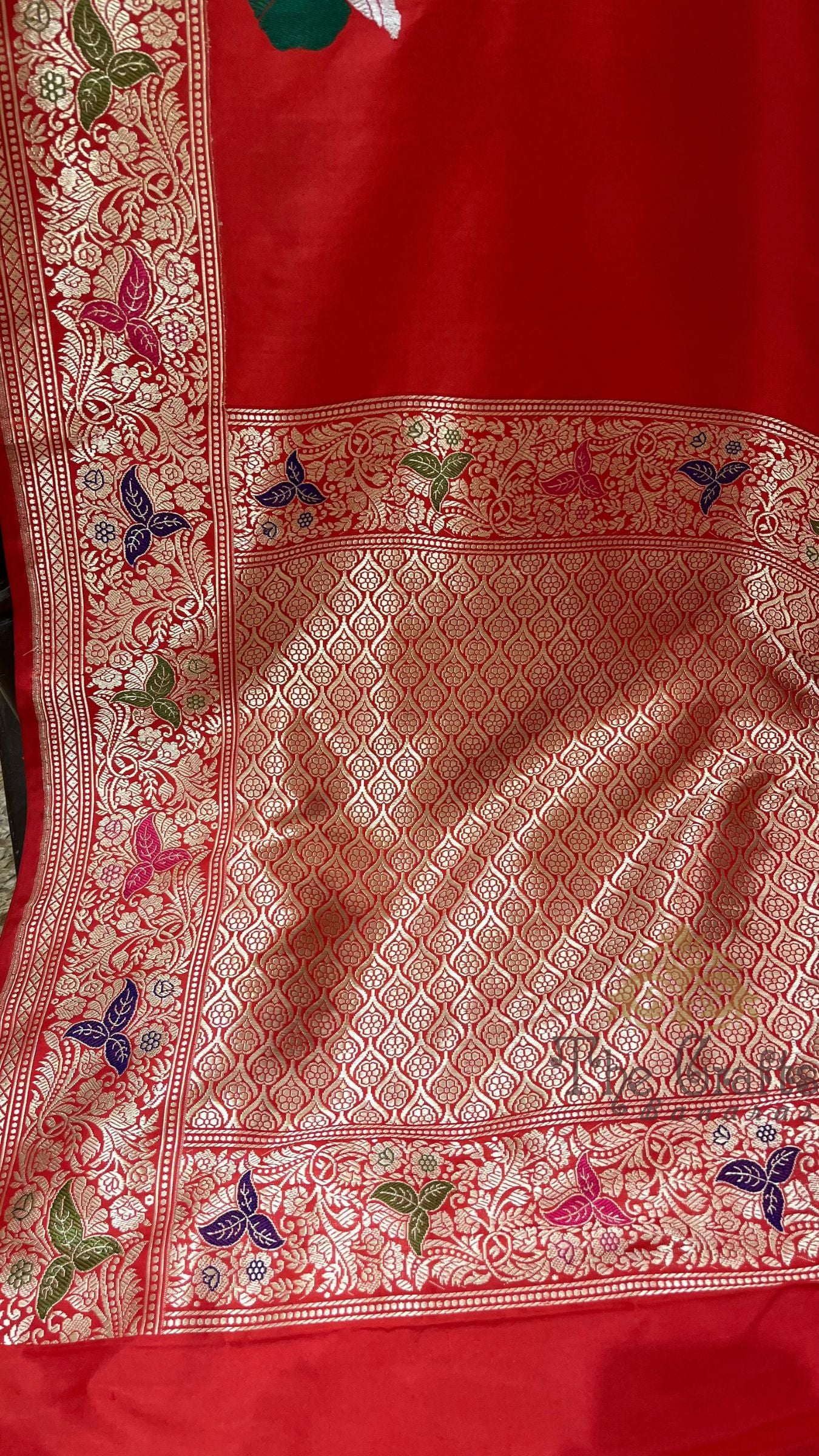 Pure Katan Silk Handloom Banarasi Saree - with kadhua meenakari motifs (Copy)