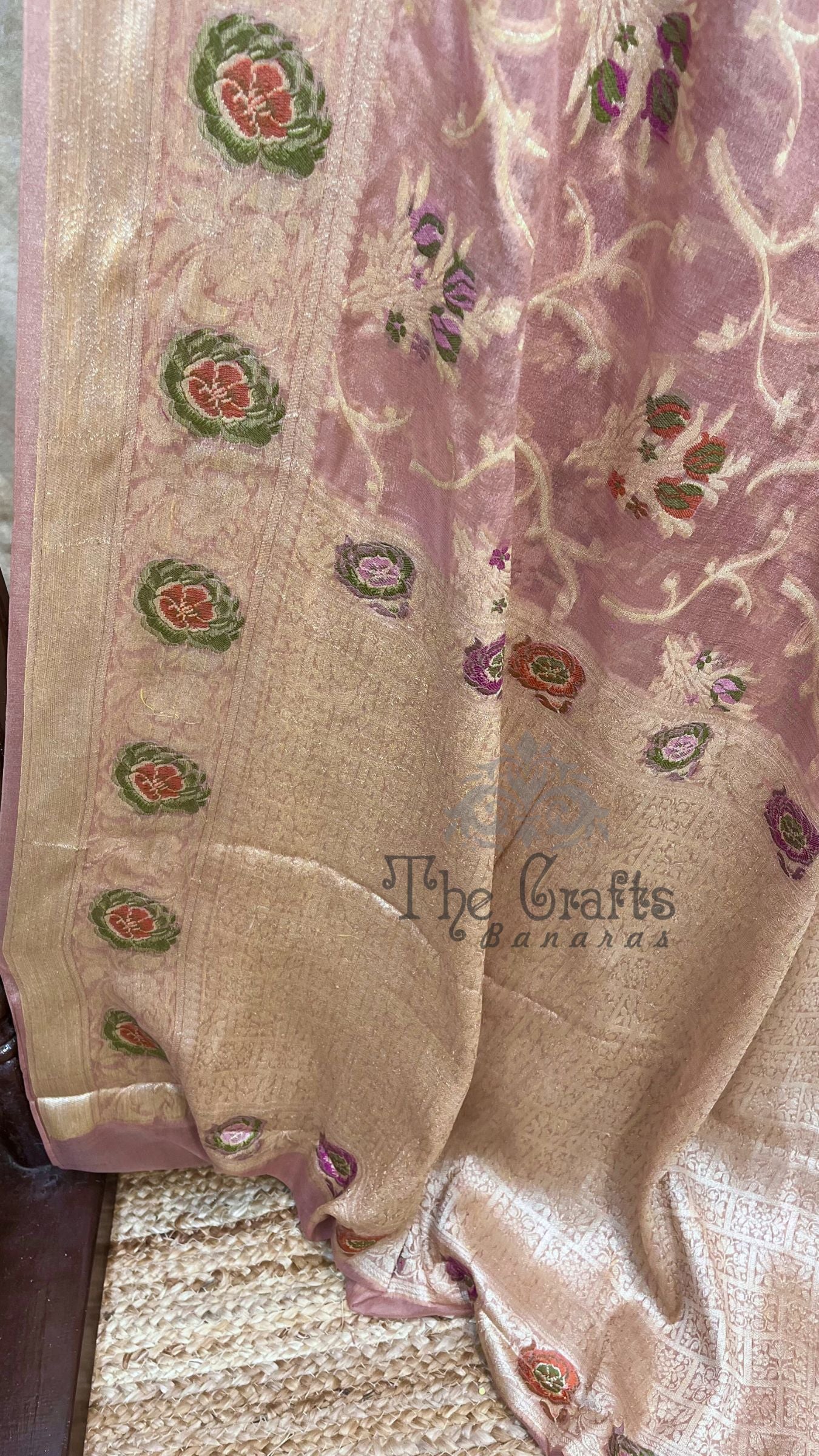 Pure Khaddi Chiffon Banarasi Saree