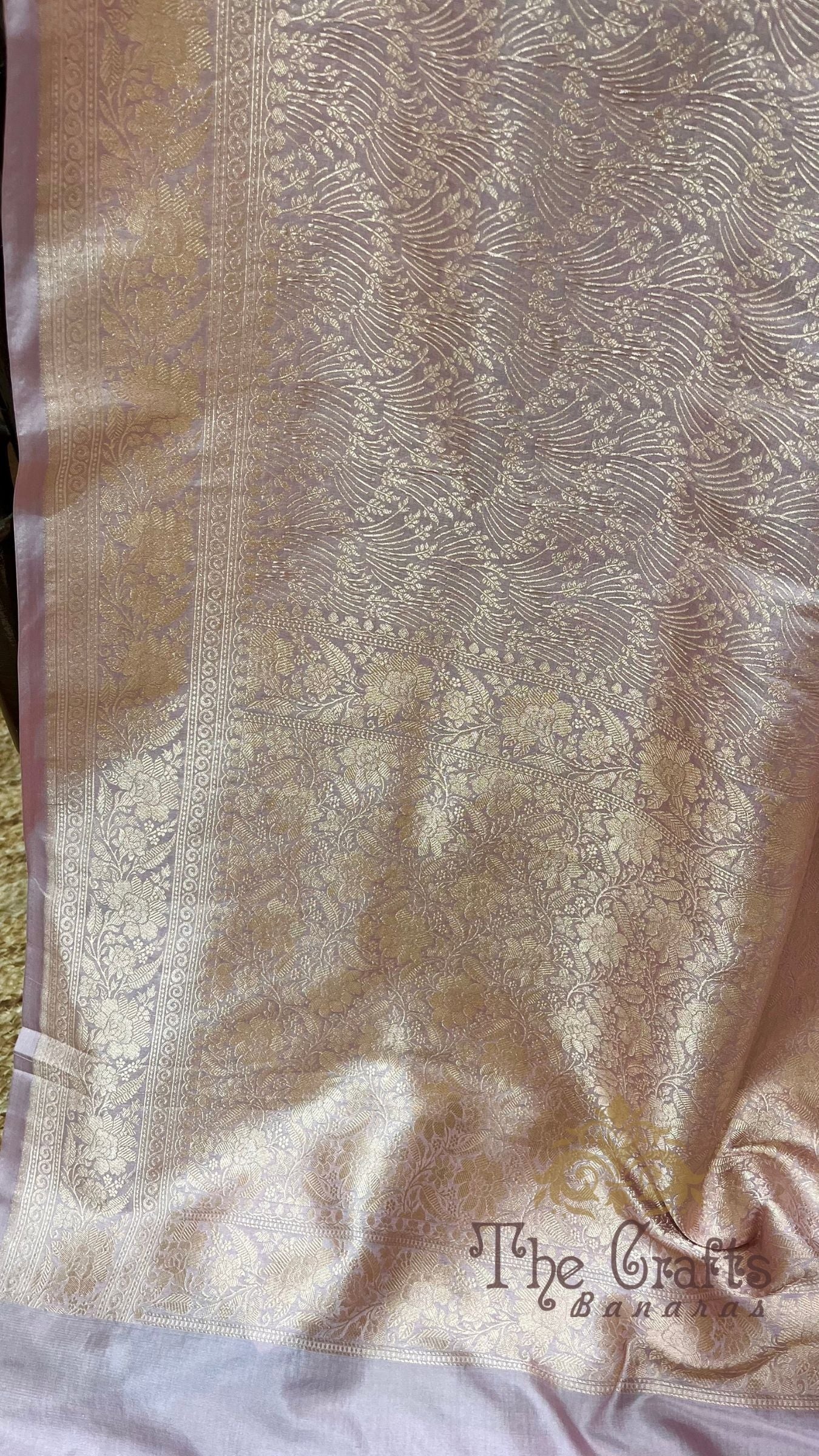 Pure Katan Silk Handloom Banarasi Saree - Tanchui Brocade