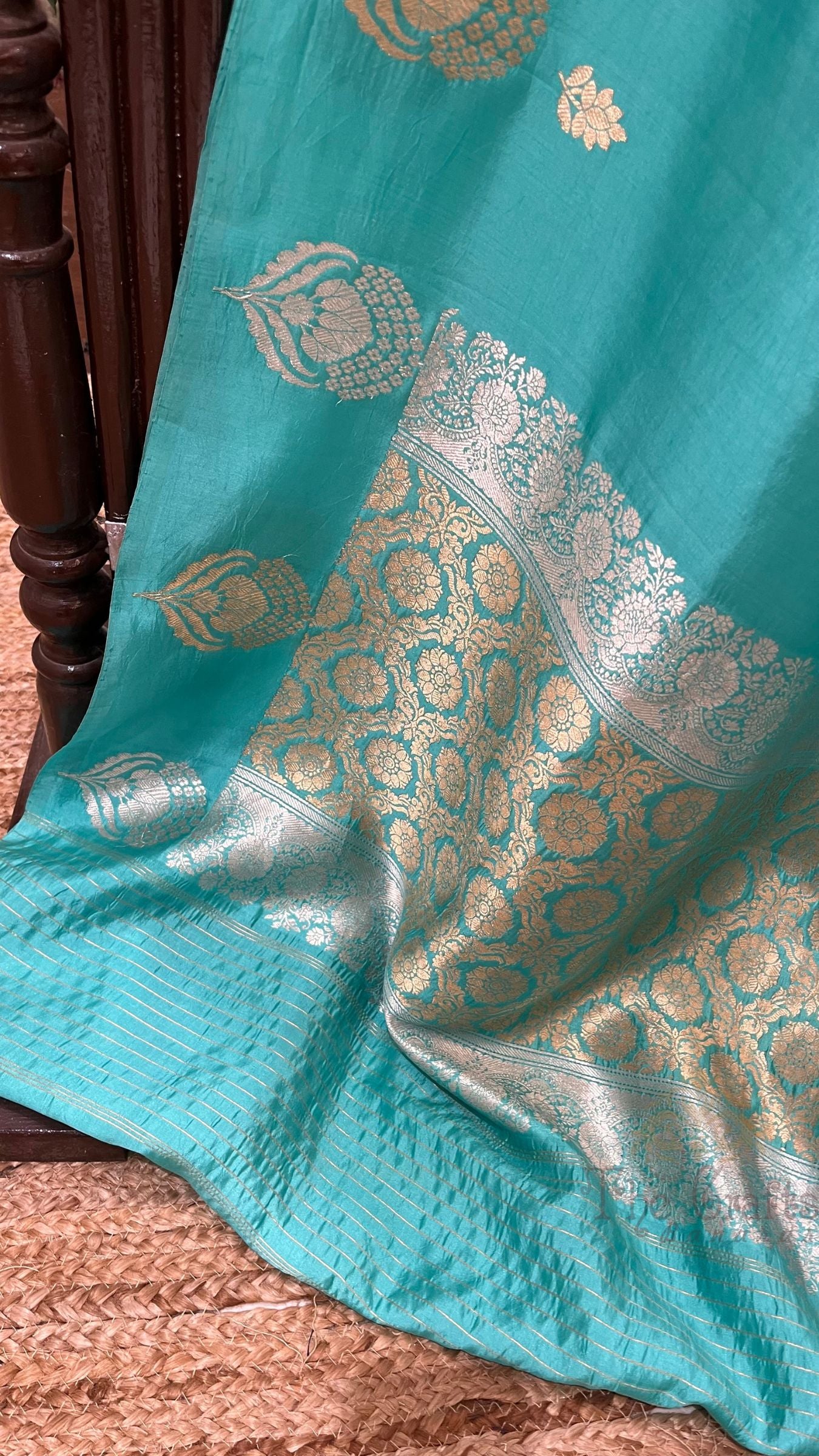 Pure Mango Silk Handloom Banarasi Saree