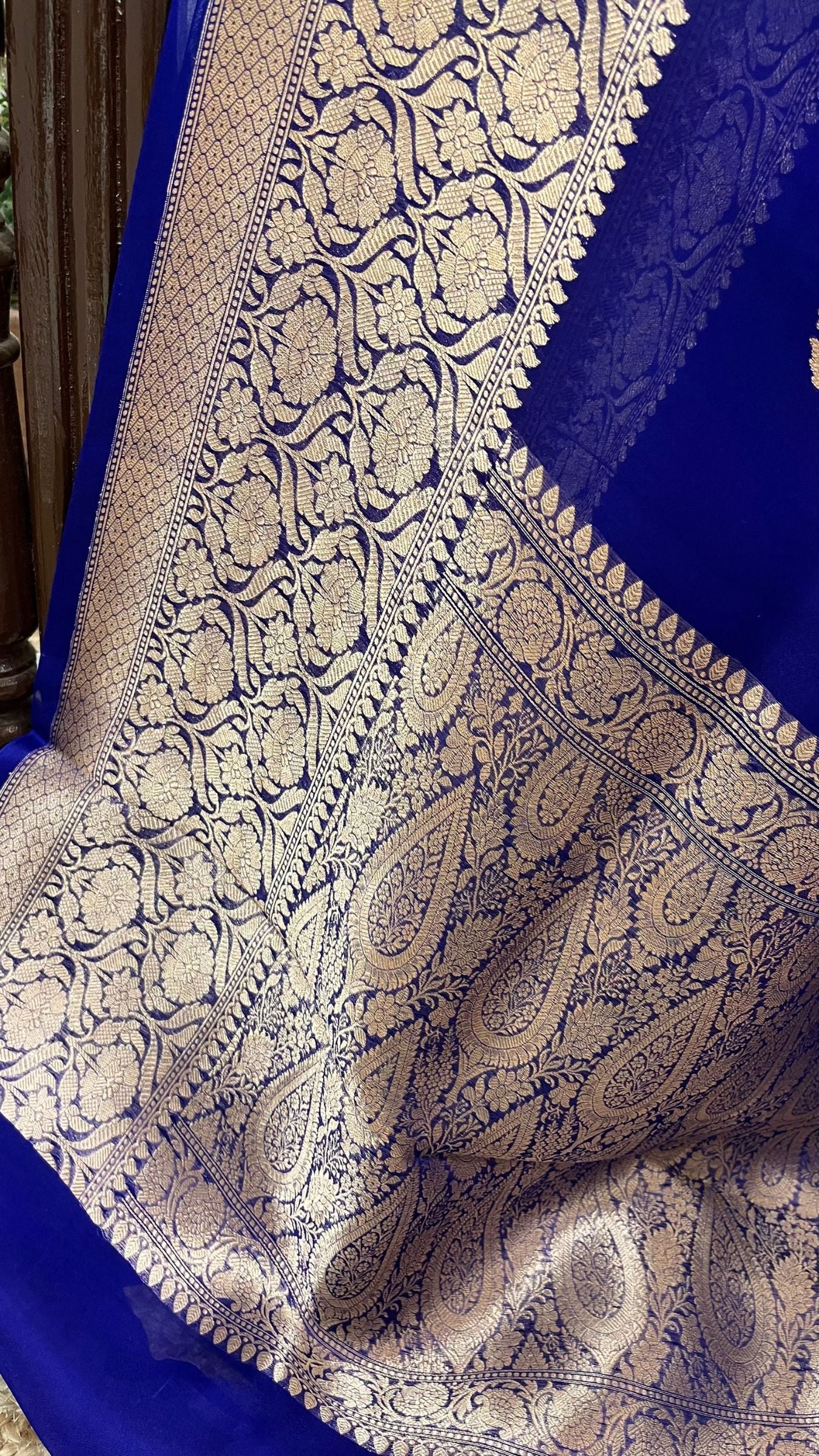 Pure Kora Silk Handloom Banarasi Saree