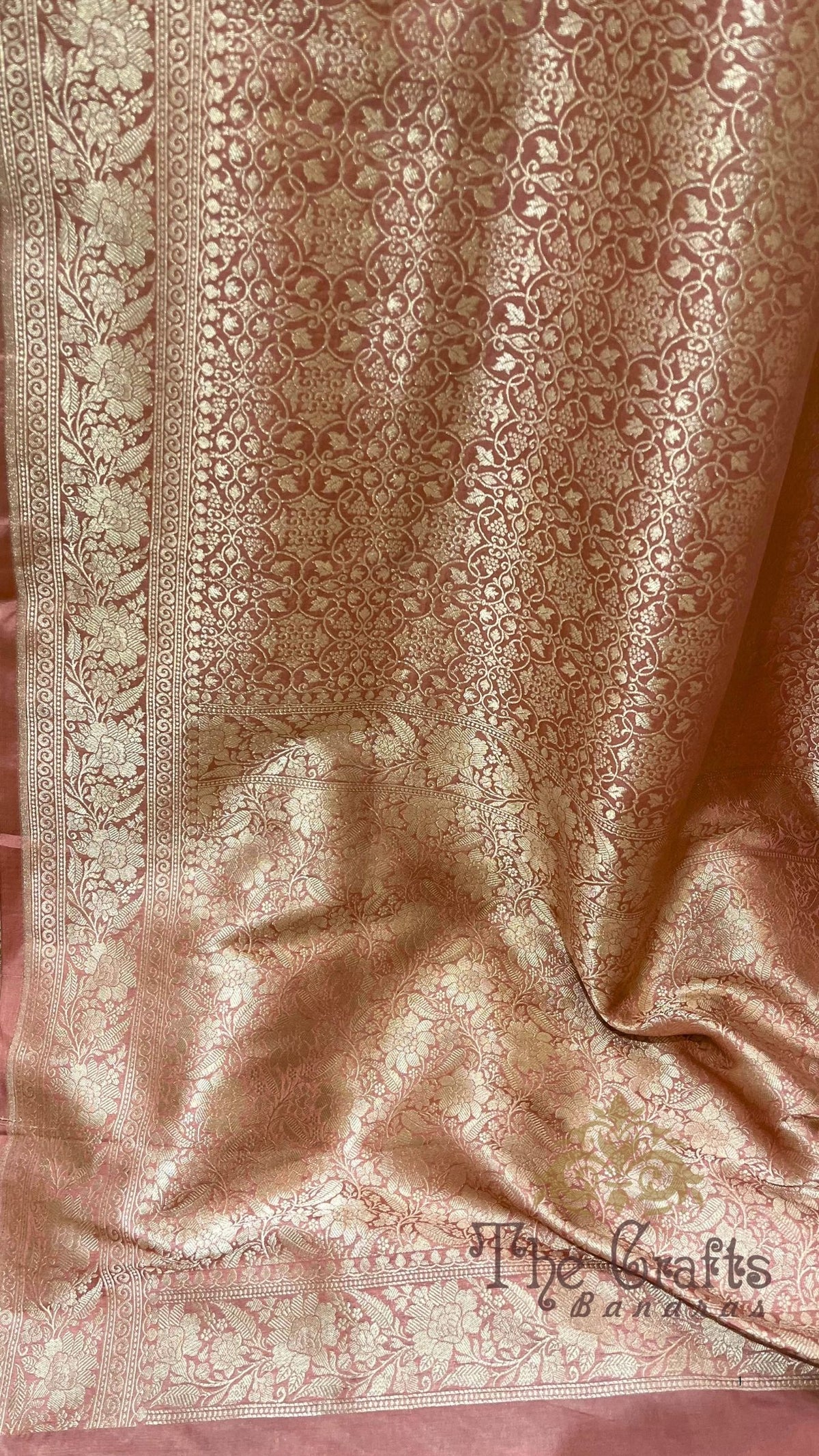 Pure Katan Silk Handloom Banarasi Saree - Tanchui Brocade