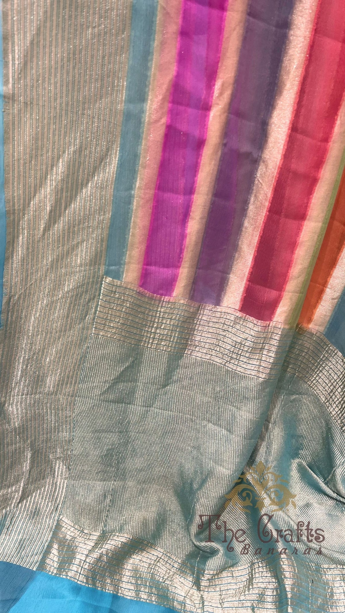 Khaddi Georgette Handloom Banarasi Saree
