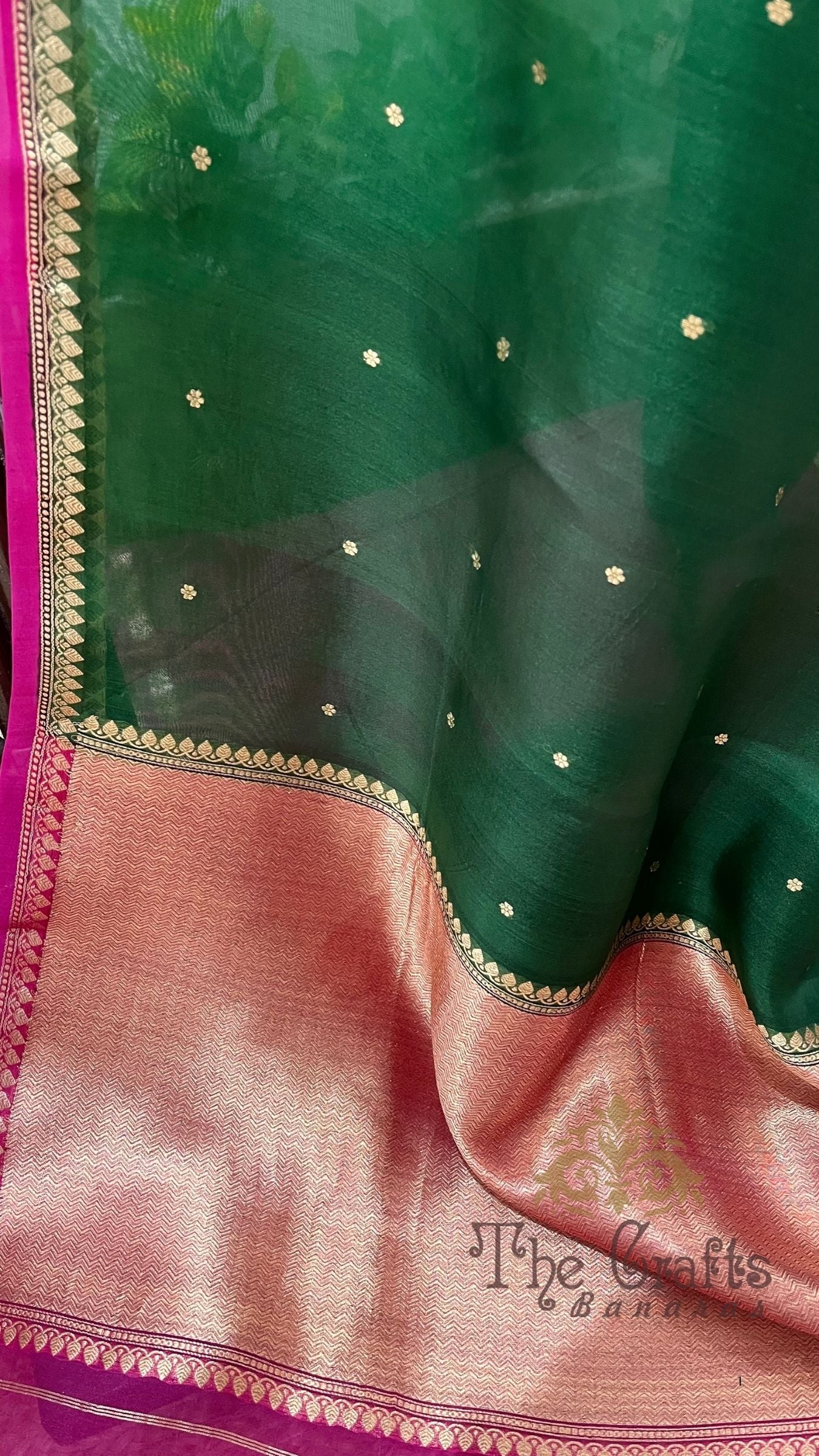 Pure Kora Silk Handloom Banarasi Saree