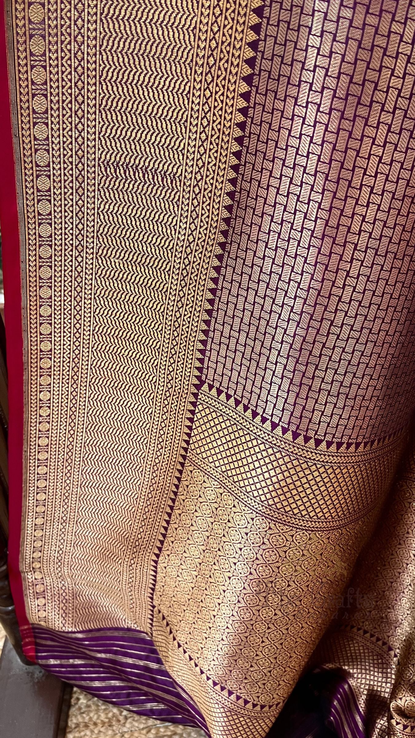 Pure Katan Silk Handloom Banarasi Saree - Tanchui Brocade