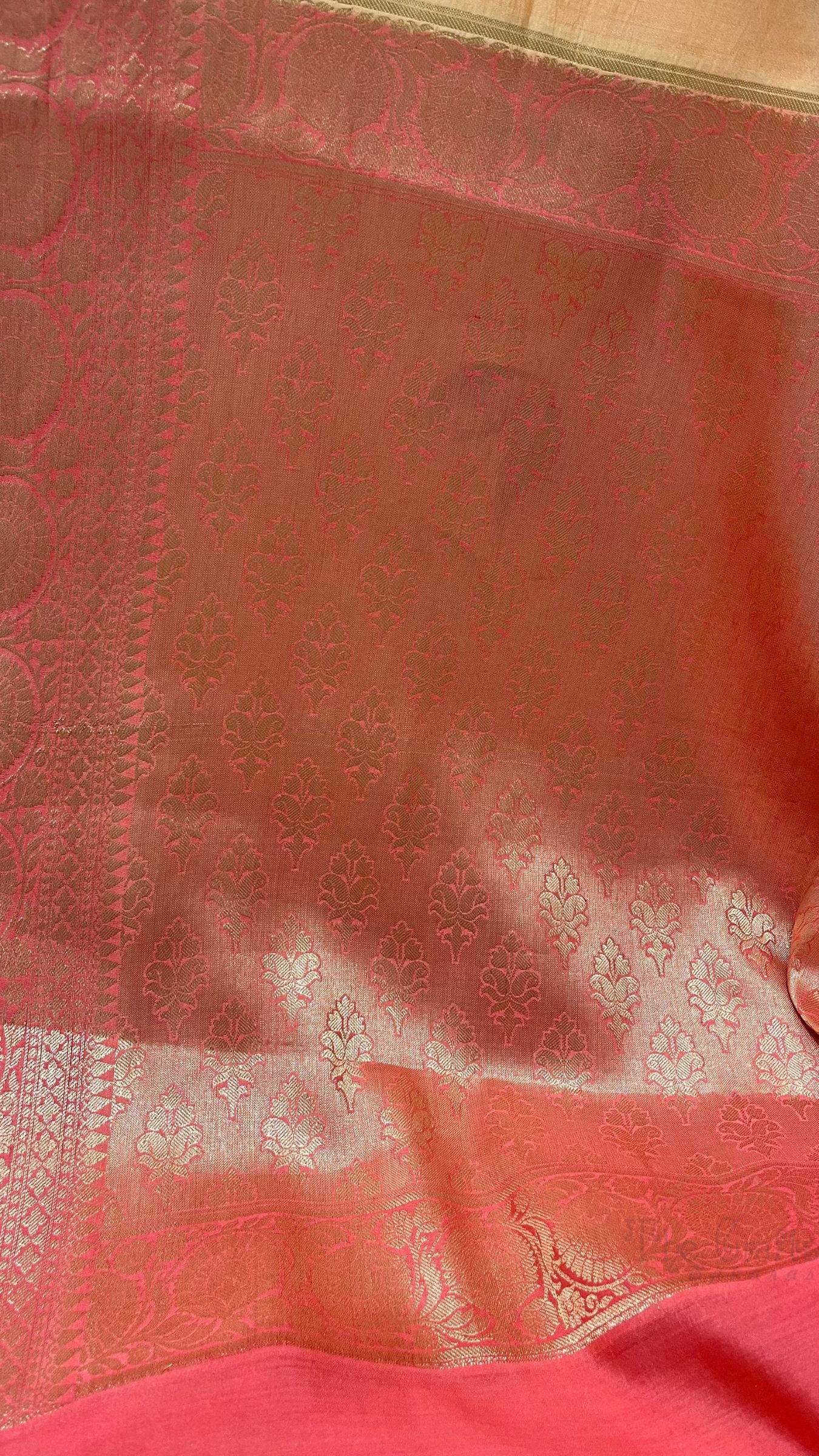 Pure Chiniya Silk Banarasi Saree - with Digital Print