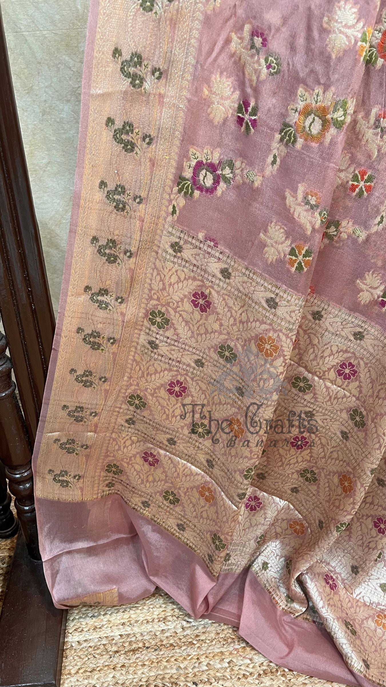 Pure Khaddi Chiffon Banarasi Saree