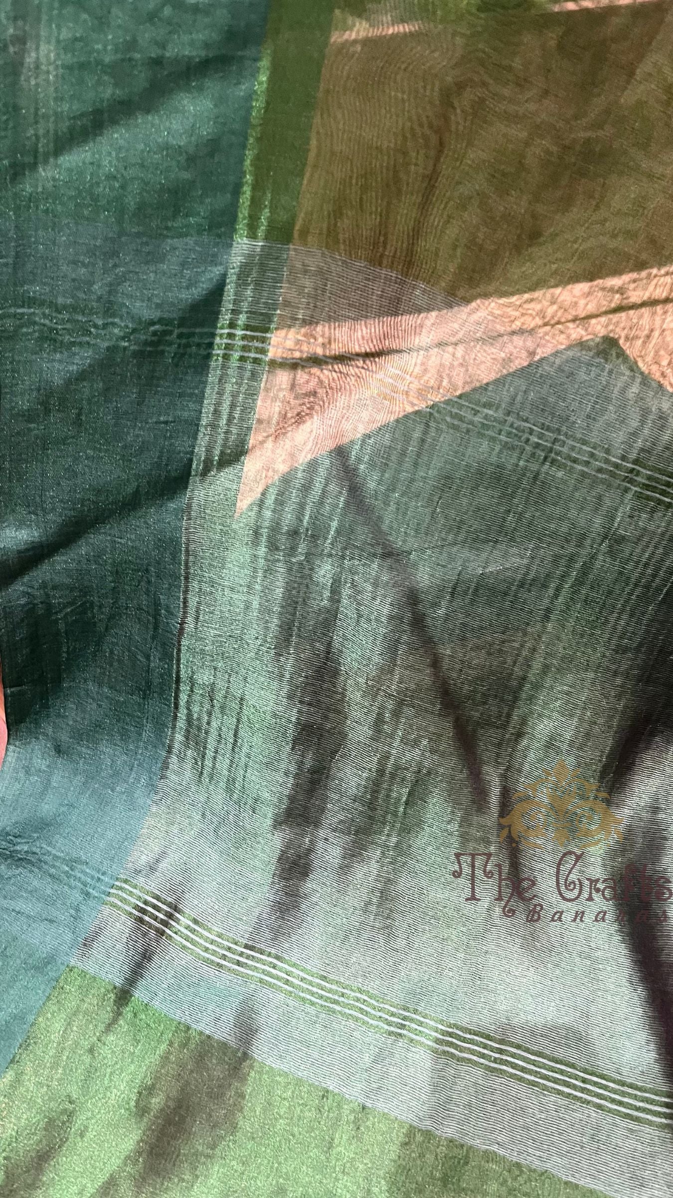Pure Tissue Silk Handloom Banarasi Saree - with Satin Border