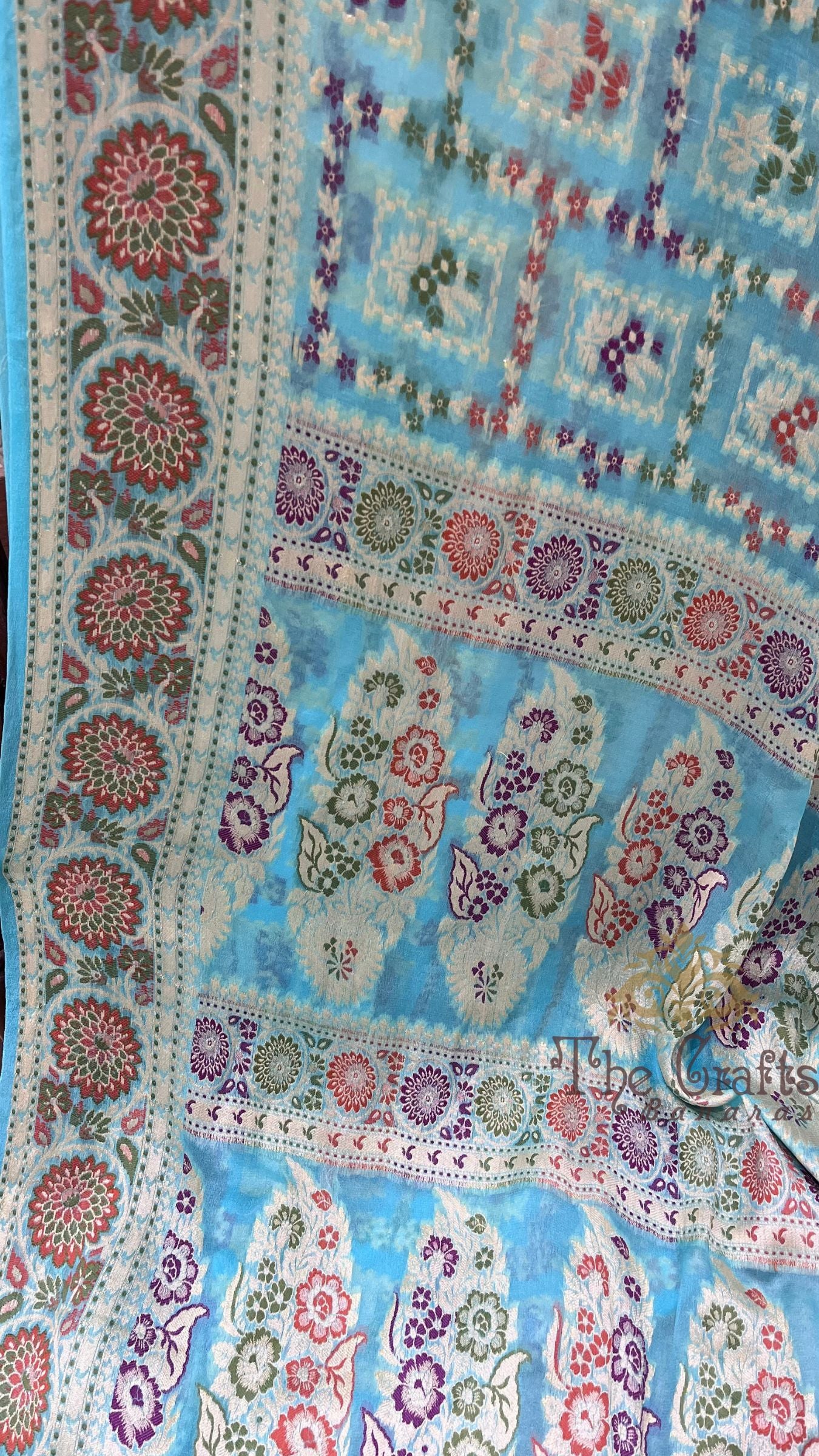 Pure Khaddi Chiffon Banarasi Saree