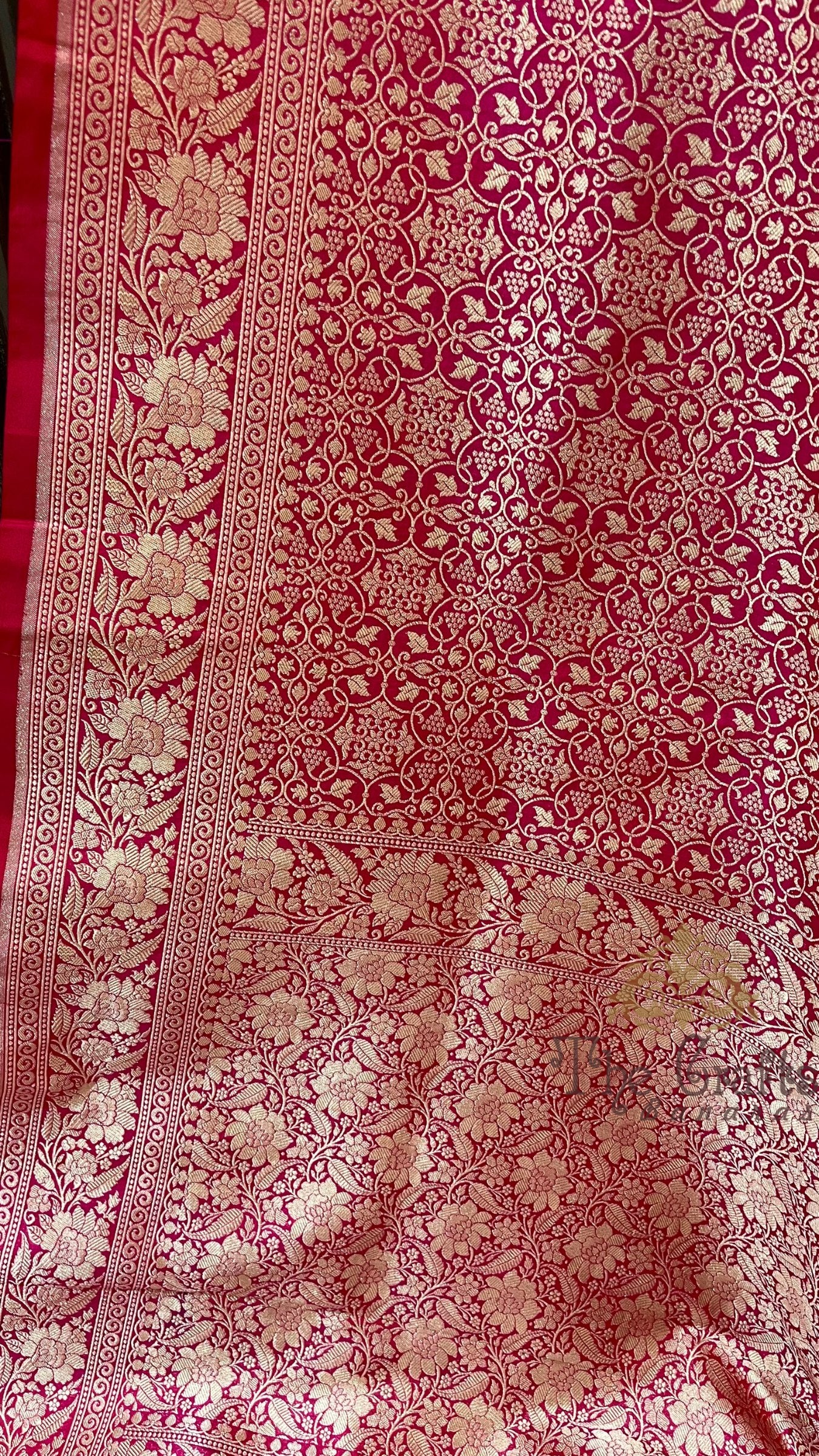 Pure Katan Silk Handloom Banarasi Saree - Tanchui Brocade