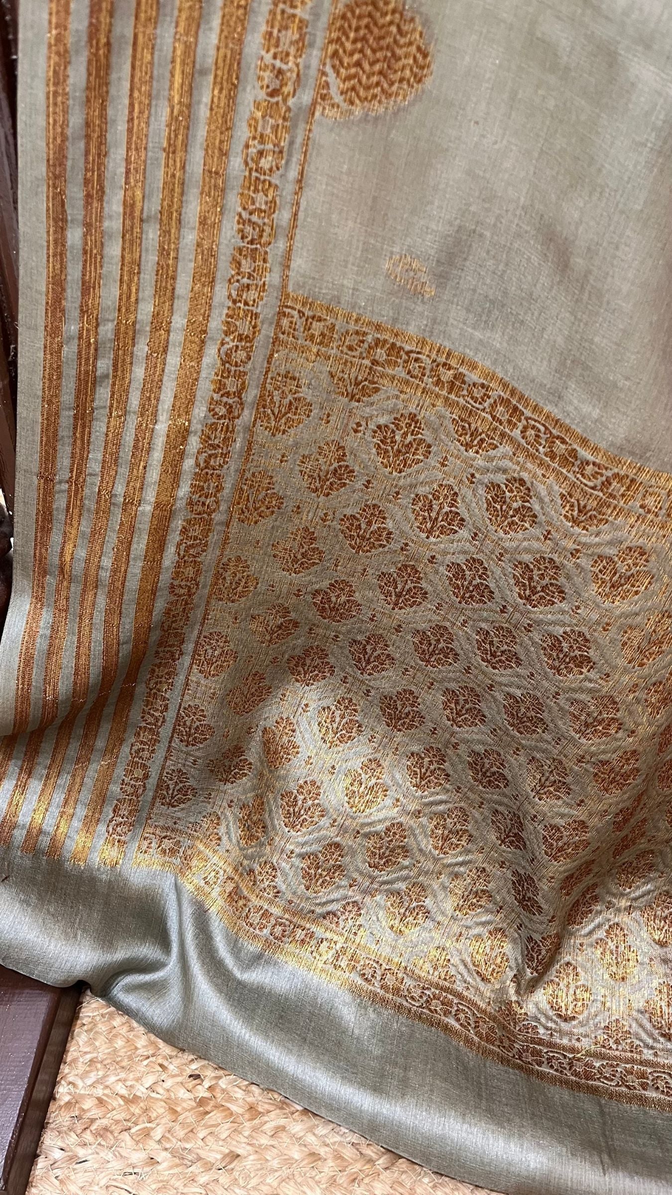 Pure Tussar Silk Banarasi Saree