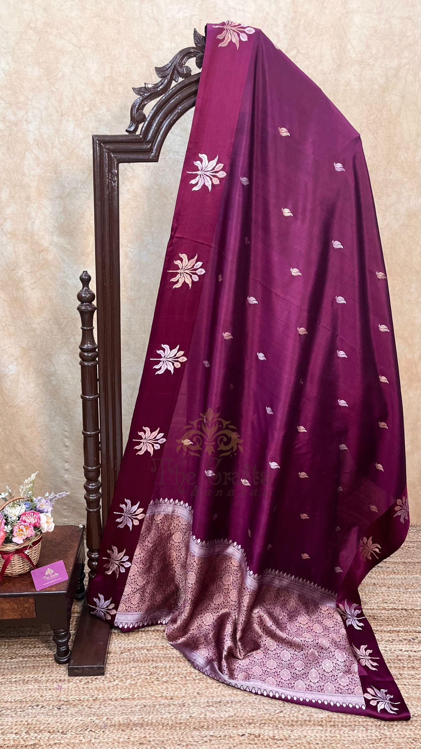 Pure Mango Silk Handloom Banarasi Saree - Sona Roopa