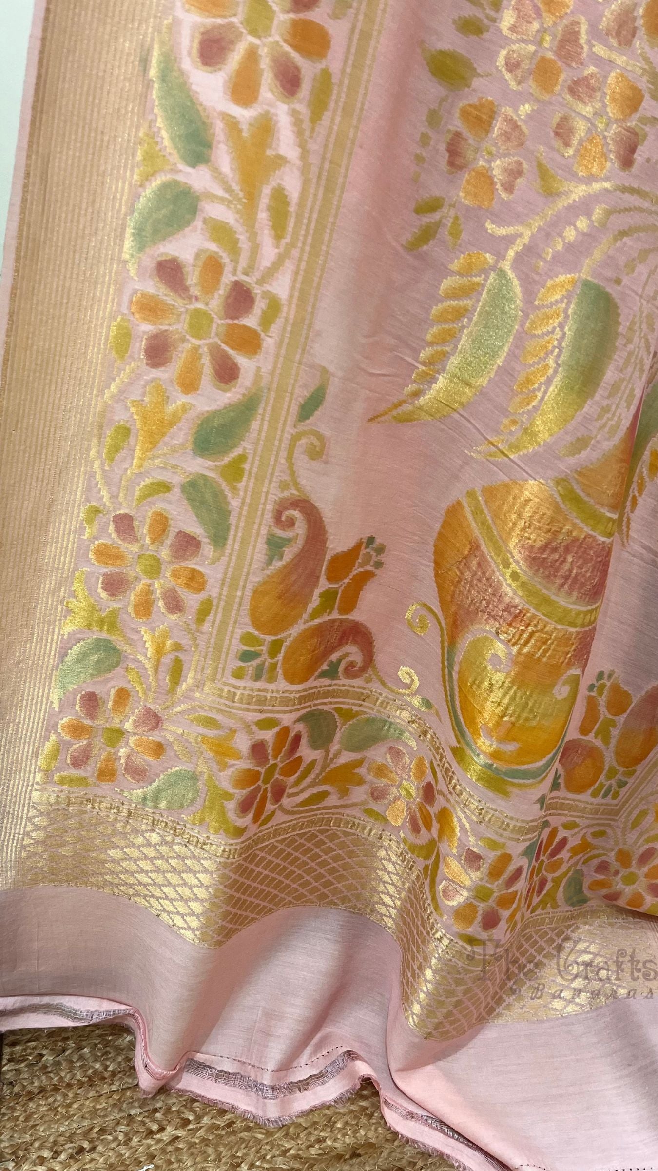 Pure Moonga Silk Banarasi Handloom Dupatta