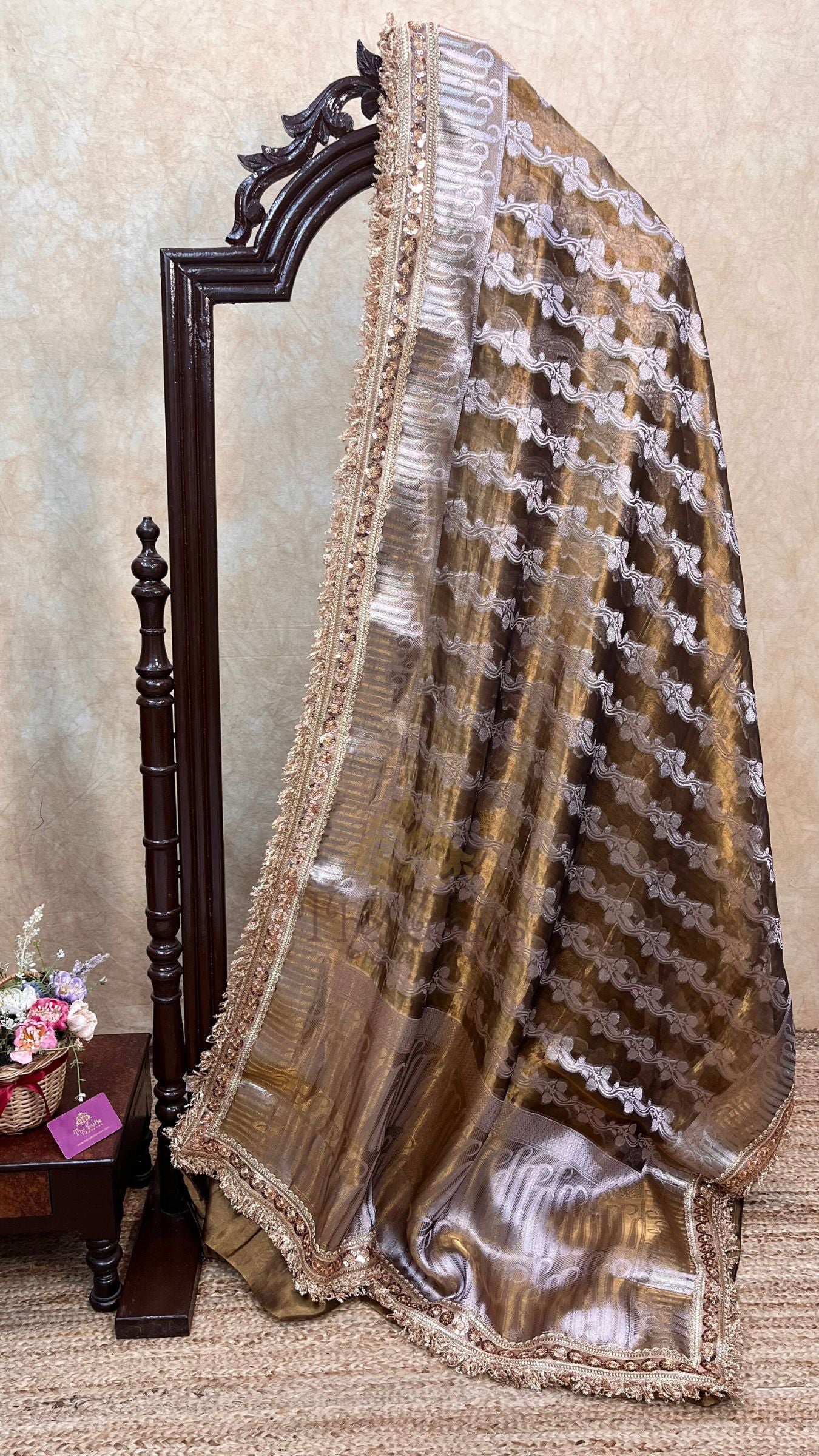 Pure Kora Tissue Silk Banarasi Saree