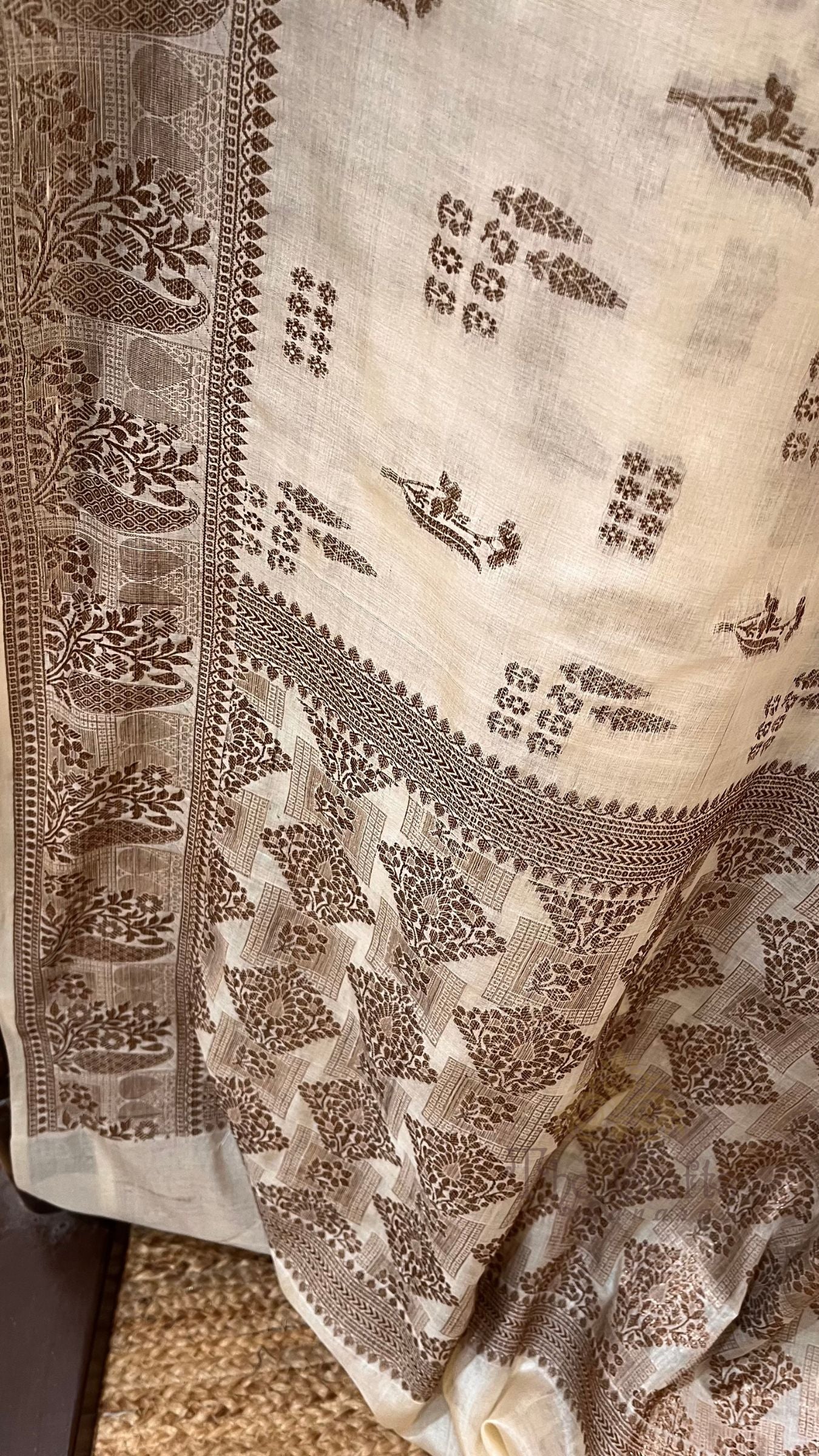 Pure Tussar Silk Banarasi Saree