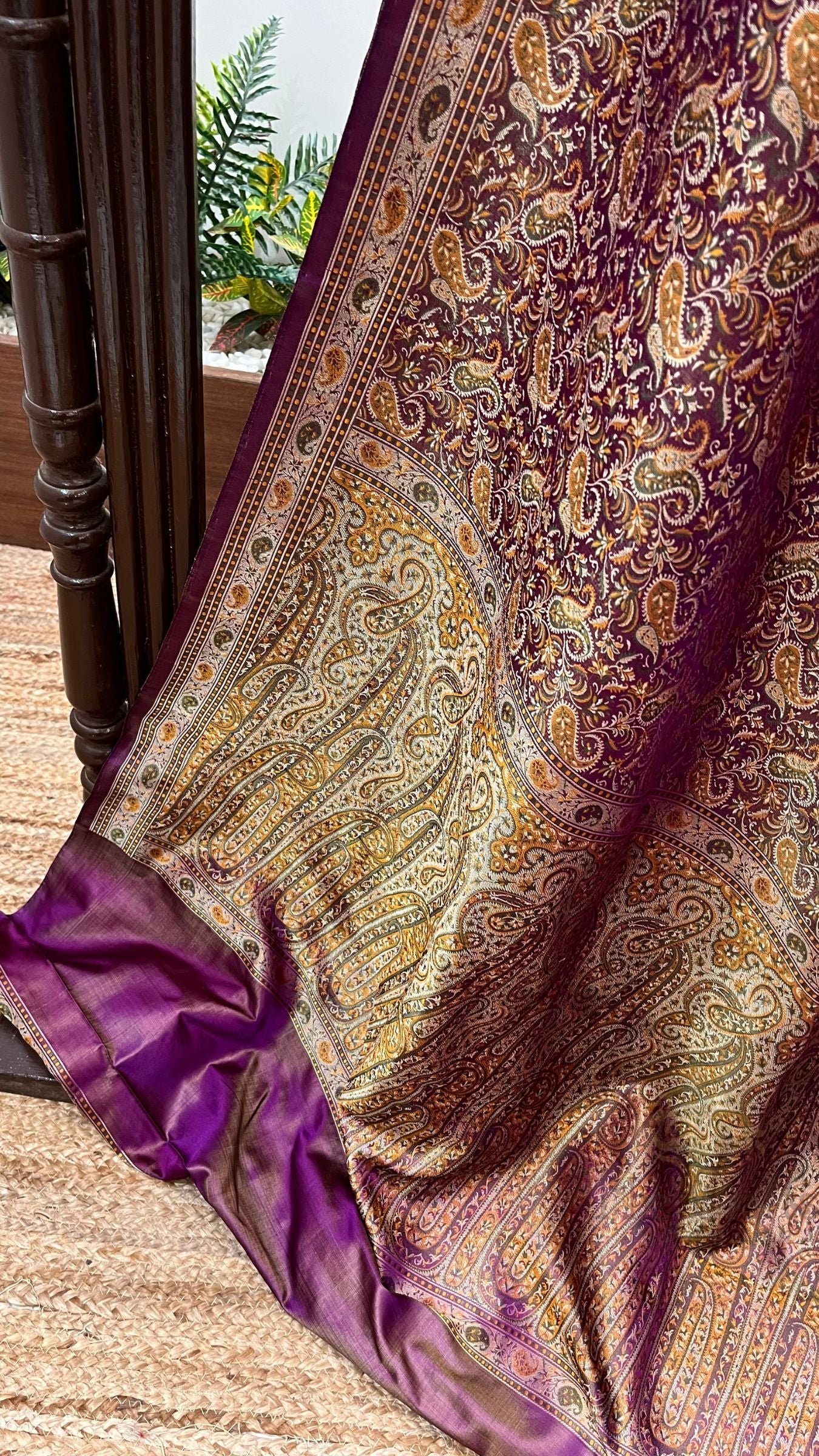 Pure Soft Katan Jamawar Silk Handloom Banarasi Saree